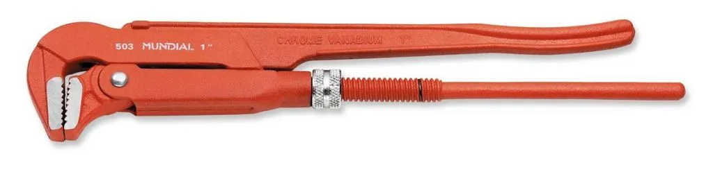 0503.062 GIRATUBO SVEDESE 90° - acciaio chrom-vanadium finitura verniciata - Lunghezza 620 mm