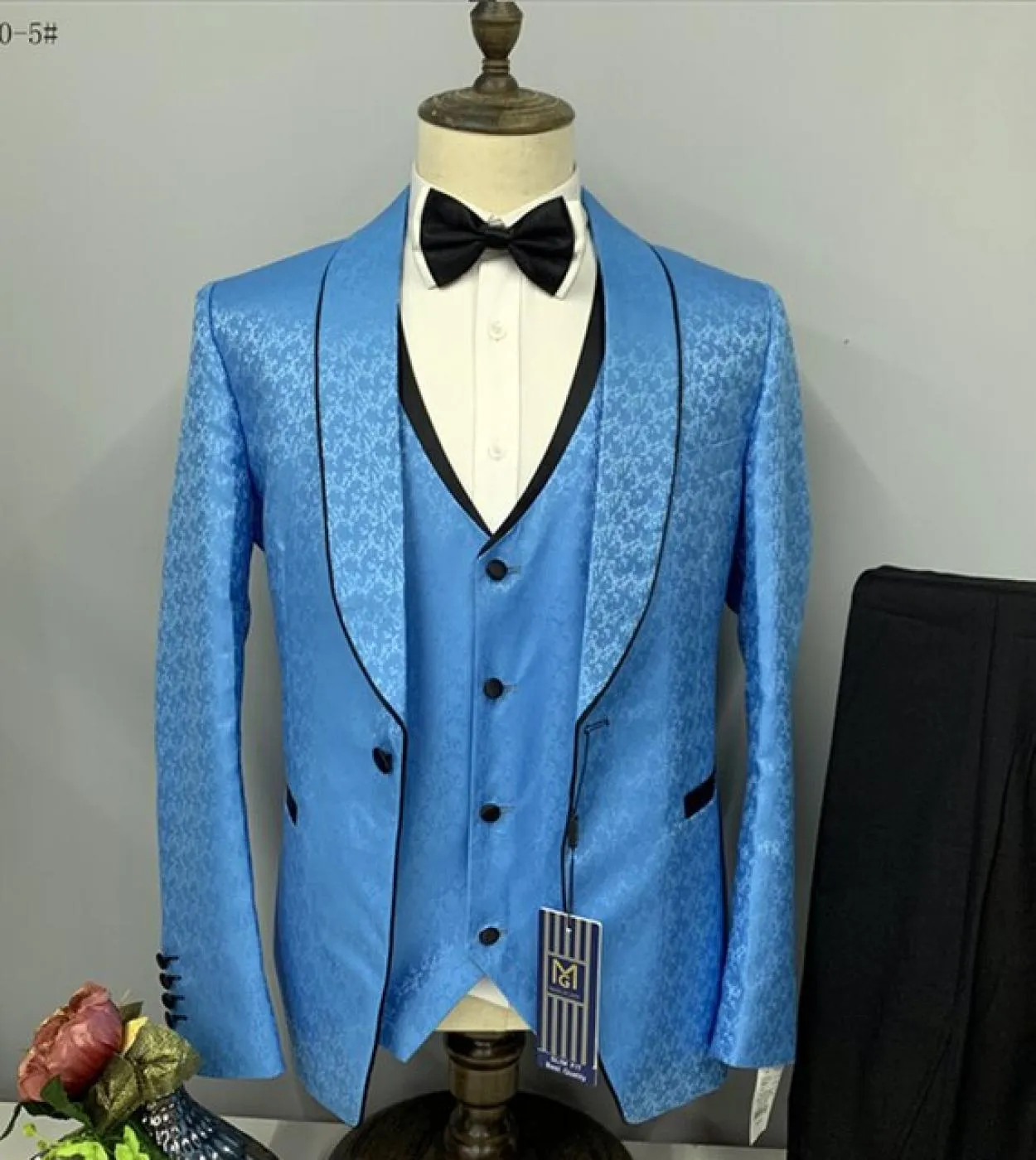 3 Pcs Suit Set Blazer Giacca Pantaloni Gilet  2022 Moda Uomo Modello abbronzante Colletto grande Abito Blazer Cappotto Pantalon