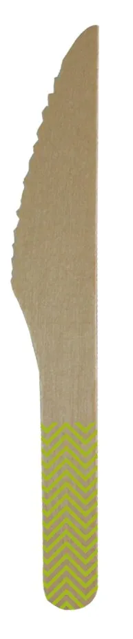 8 coltelli in legno verde Paganini