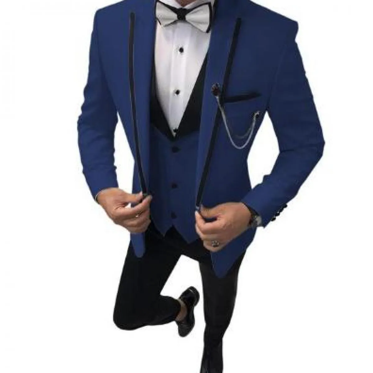 Abiti da uomo 3 pezzi Slim Fit Casual Business Groomsmen Grigio Verde Avorio Smoking con risvolto per matrimonio formale (giacca