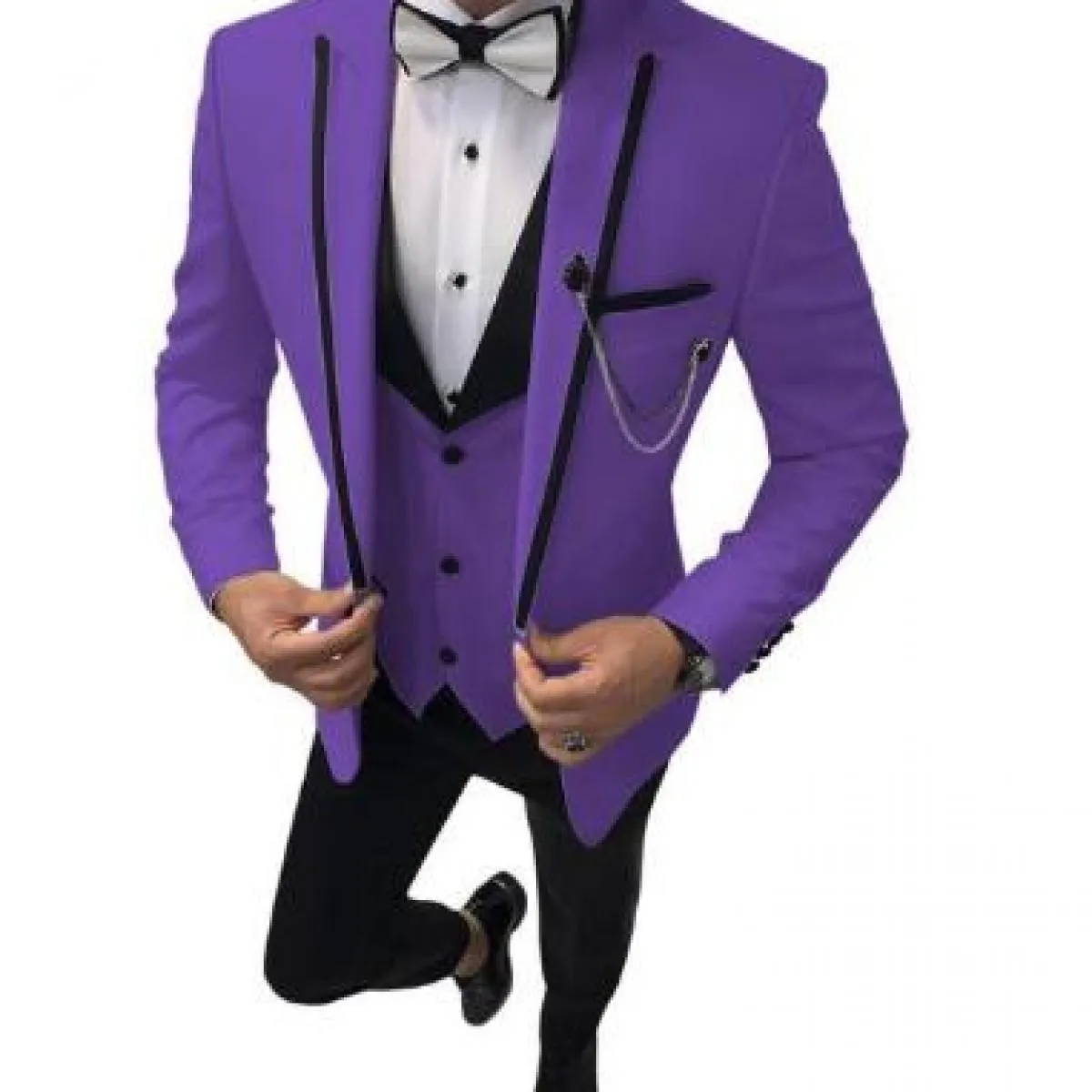 Abiti da uomo 3 pezzi Slim Fit Casual Business Groomsmen Grigio Verde Avorio Smoking con risvolto per matrimonio formale (giacca