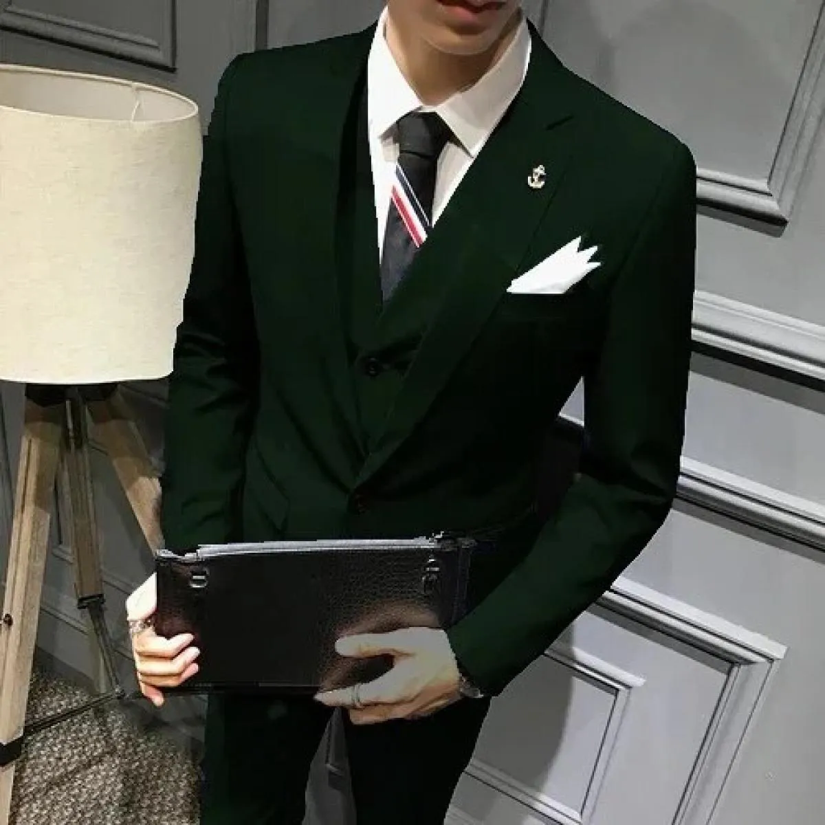 Abito da sposo maschile da ballo per matrimonio slim fit smoking da uomo formale abito da lavoro 3 pezzi set giacca cappotto pan