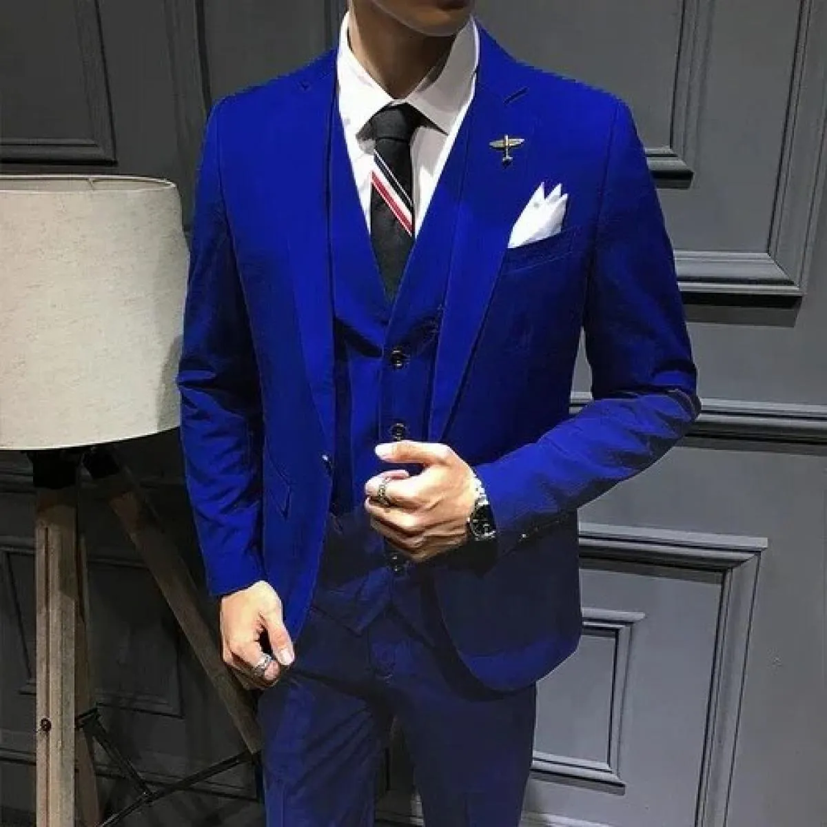 Abito da sposo maschile da ballo per matrimonio slim fit smoking da uomo formale abito da lavoro 3 pezzi set giacca cappotto pan