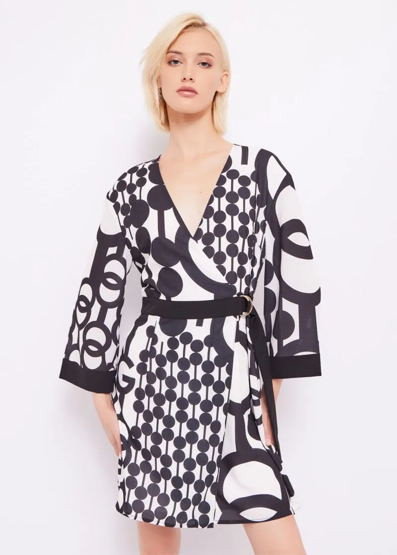 Abito in georgette stampata