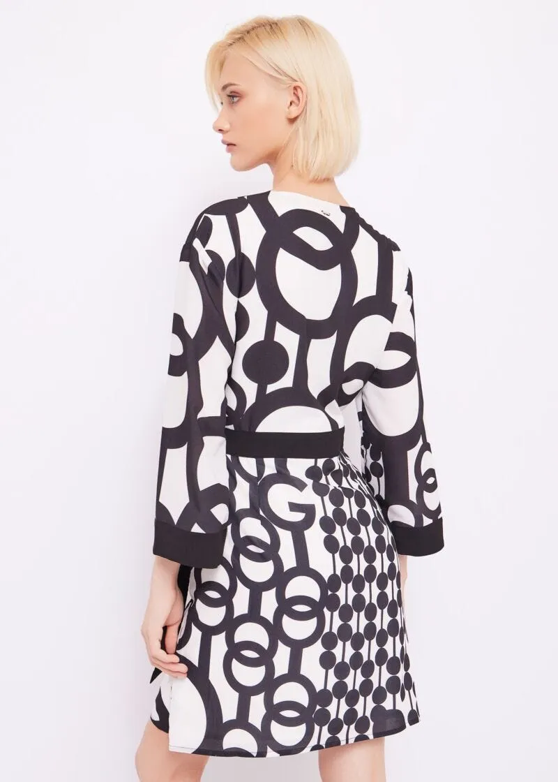 Abito in georgette stampata