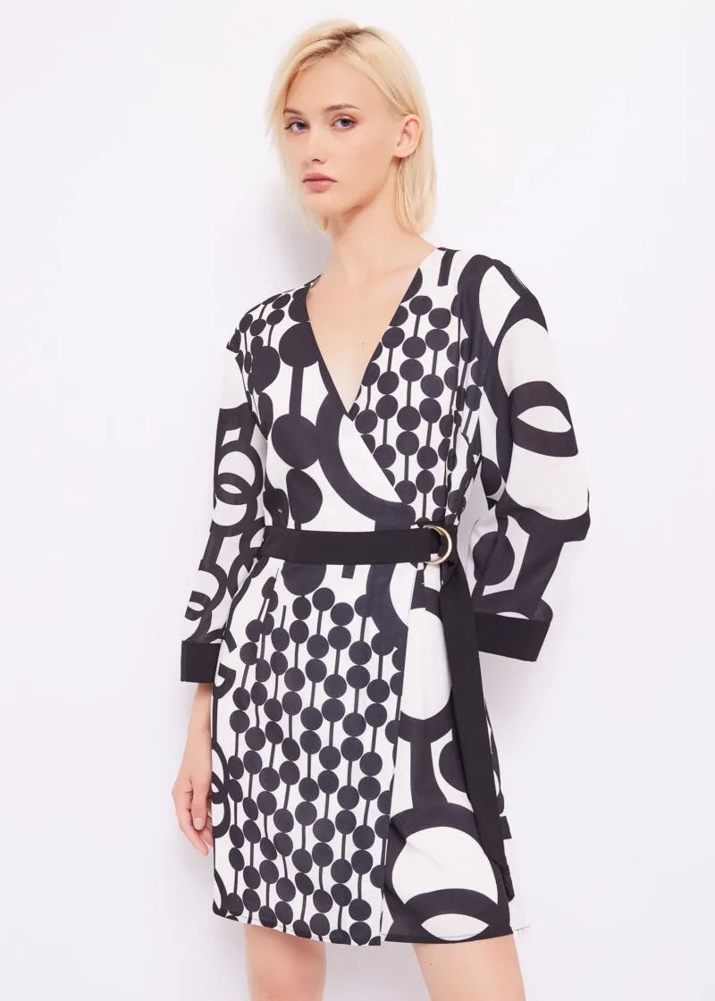 Abito in georgette stampata