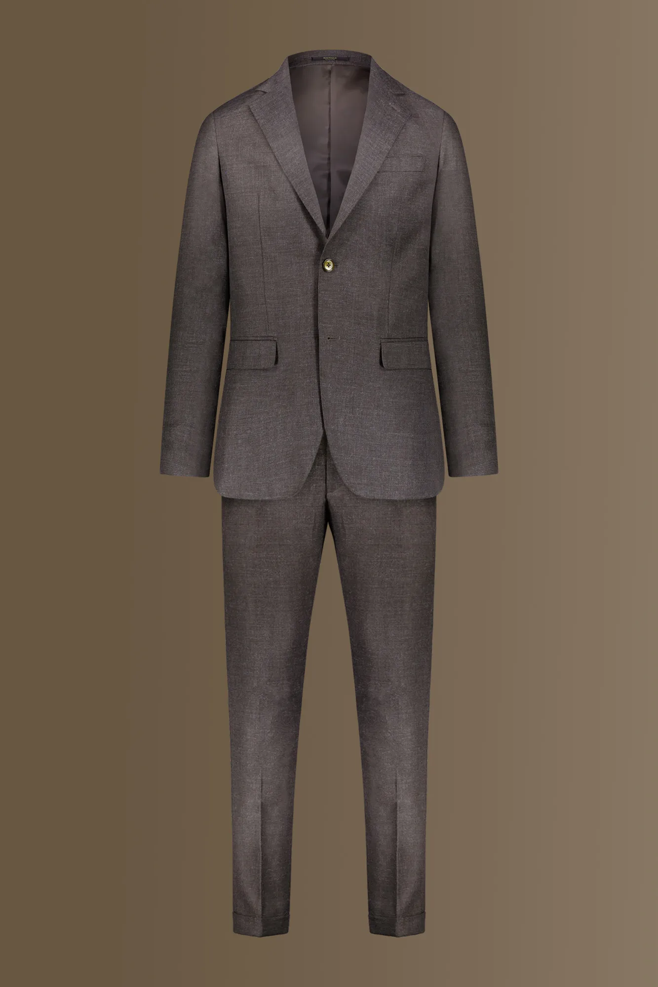 Abito monopetto uomo tinta unita pantalone con pinces
