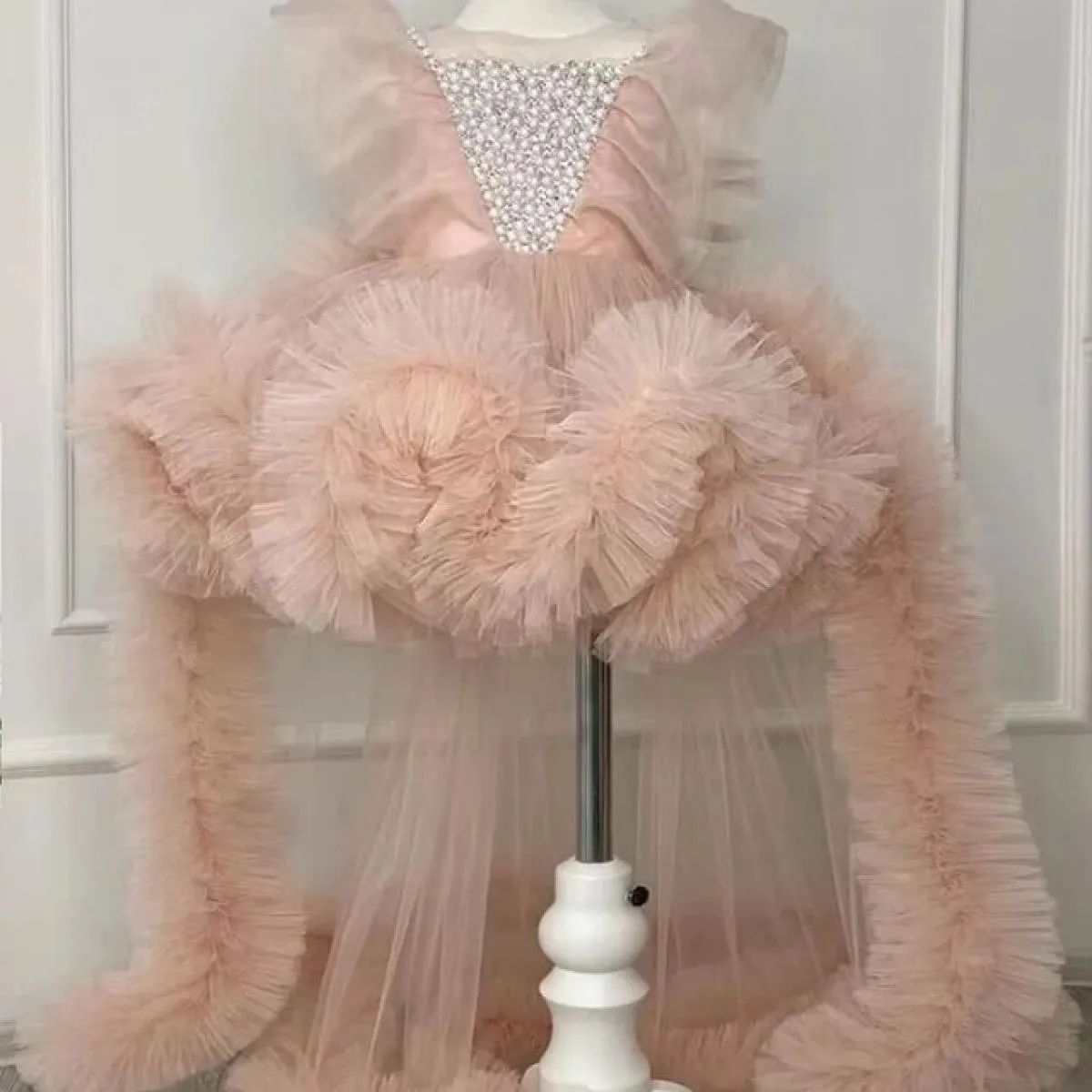 Abito occidentale di lusso per ragazza, abito da spettacolo teatrale, abito da sposa, abito da ragazza di fiori, abito da princi