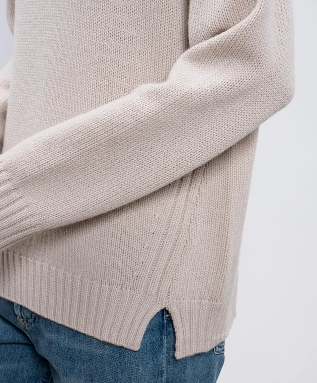 Allude Maglione beige in lana e cashmere 24517642