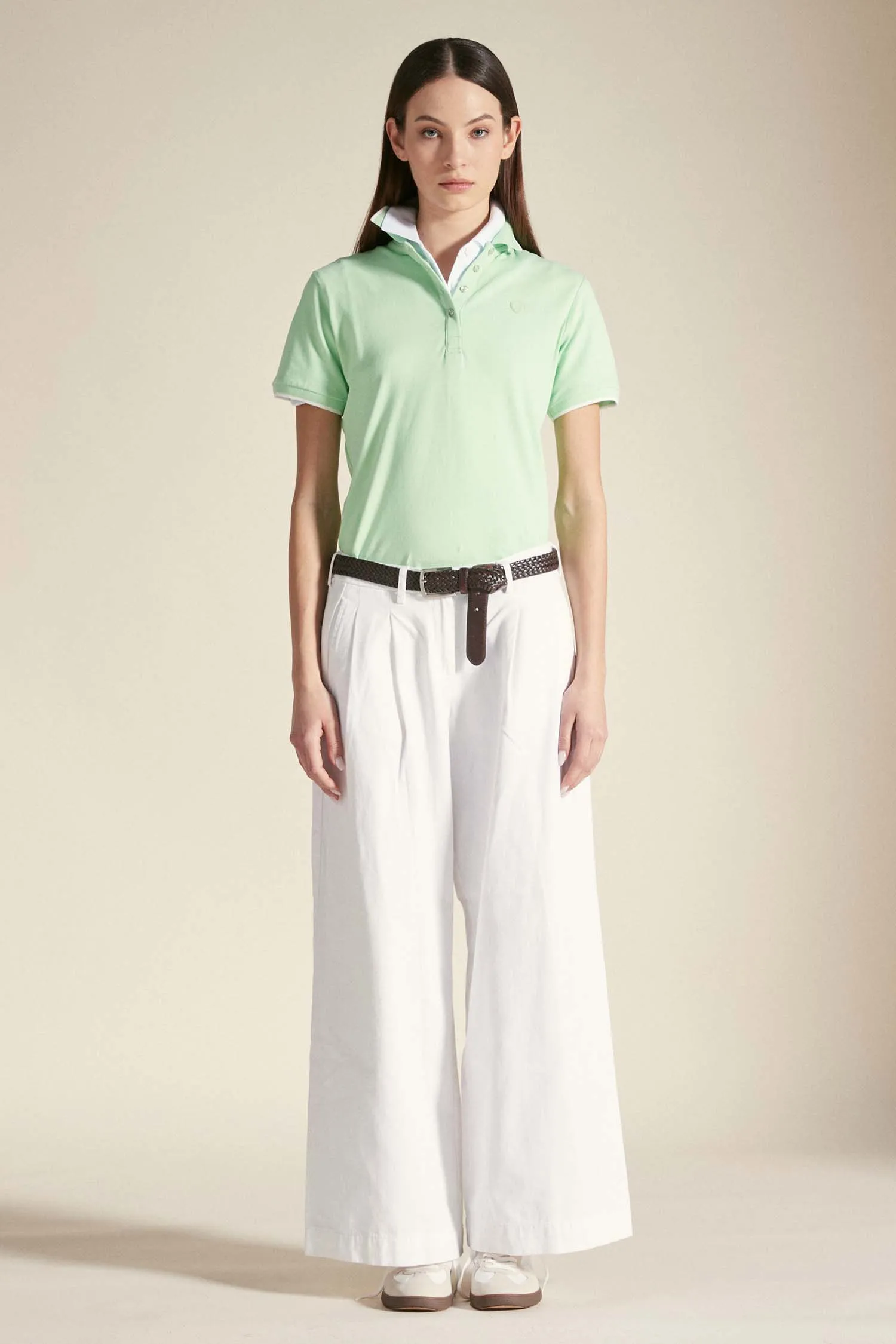 ARIA – Polo verde pastello in cotone