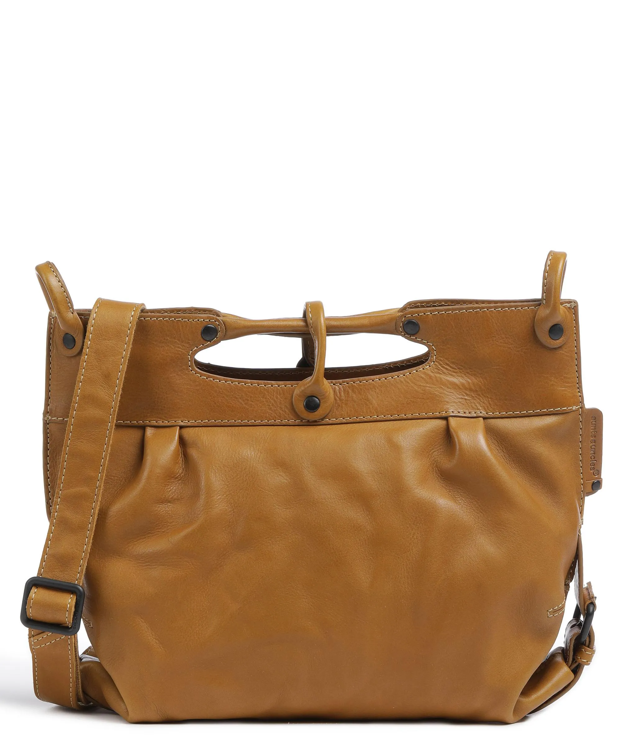  Aunts & Uncles Grandma's Luxury Club Mrs. Strawberry Muffin Borsa a mano pelle di vacchetta grana giallo  