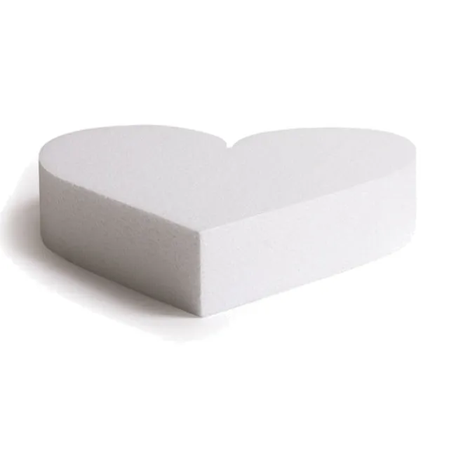 Base cuore in sughero 40 x 5 cm - Decorare