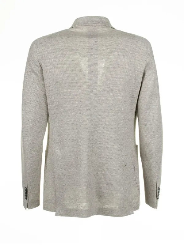 Beige double-breasted jacket