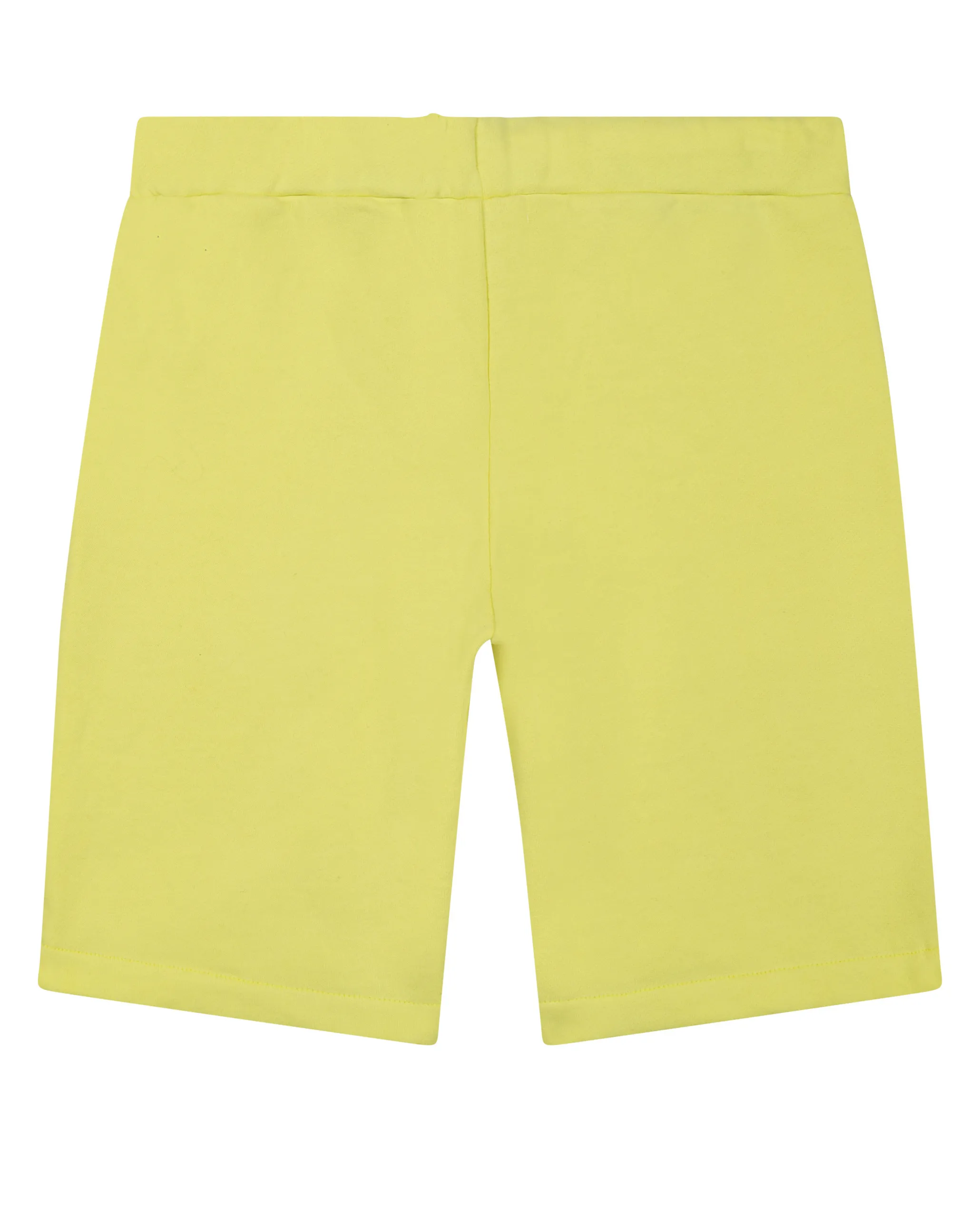 Bermuda giallo in felpa di cotone con logo piccolo stampato 14-16 anni