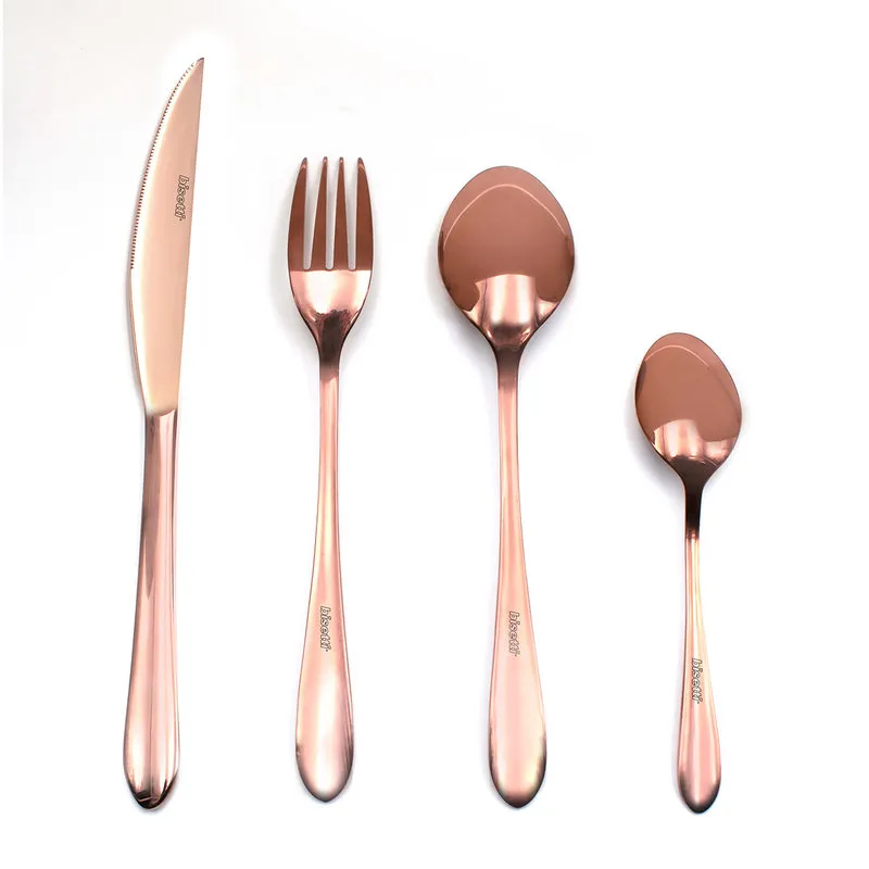Bisetti Set 24 pz. Posate con porta posate a gabbietta 