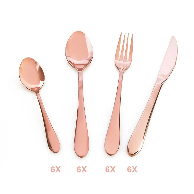 Bisetti Set 24 pz. Posate con porta posate a gabbietta 