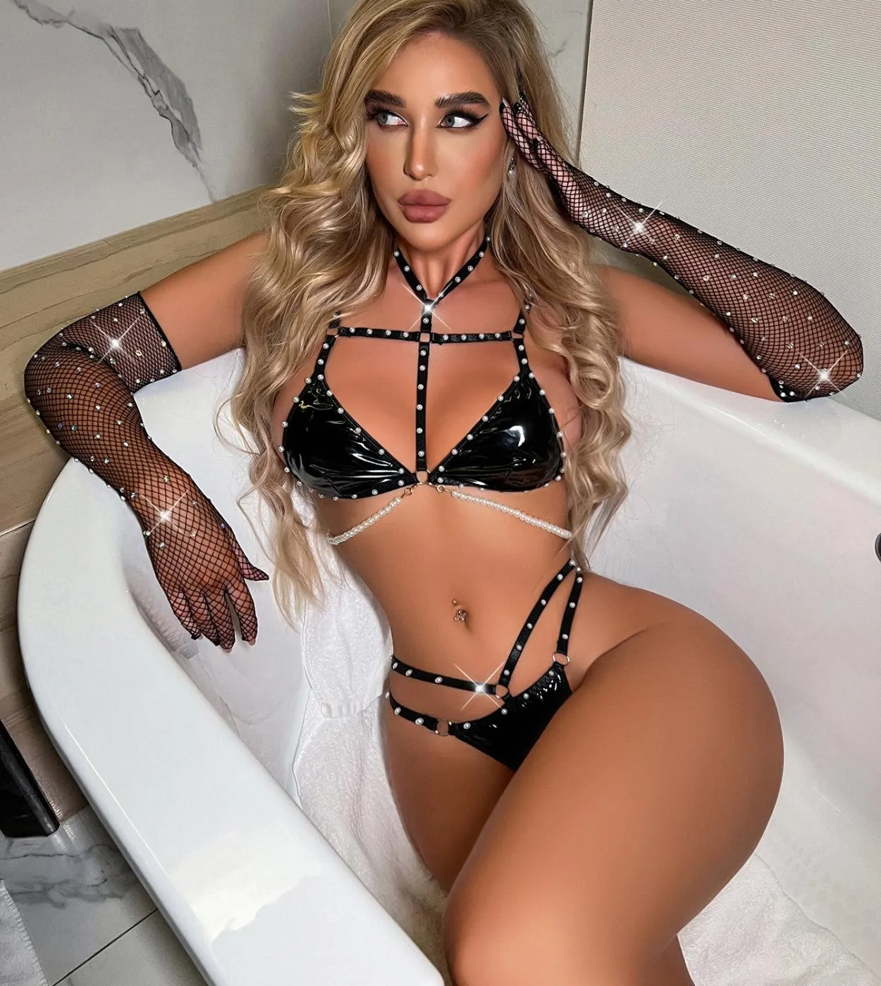 Black Lingerie Set Leather   Luxury Woman Underwear   Lingerie Set