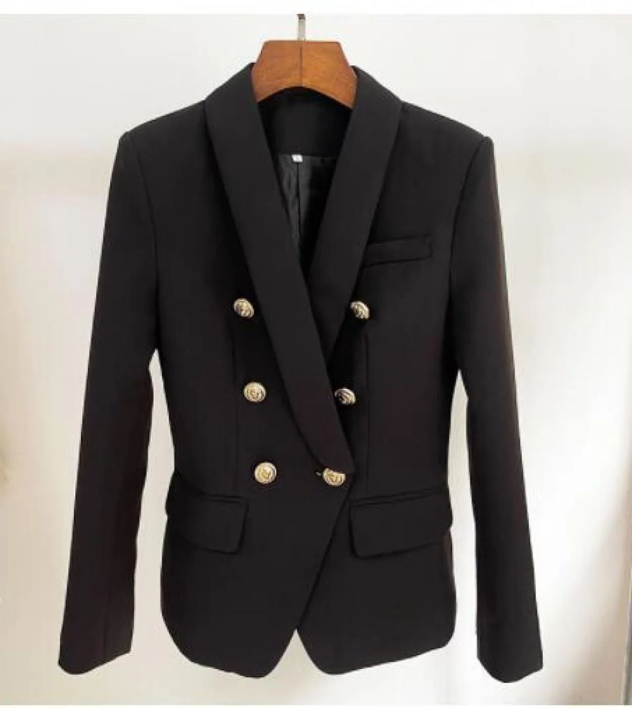Blazer bianco Blazer da donna con bottoni dorati Giacca da cappotto rosa Blazer da donna in oro rosa Blazer da donna