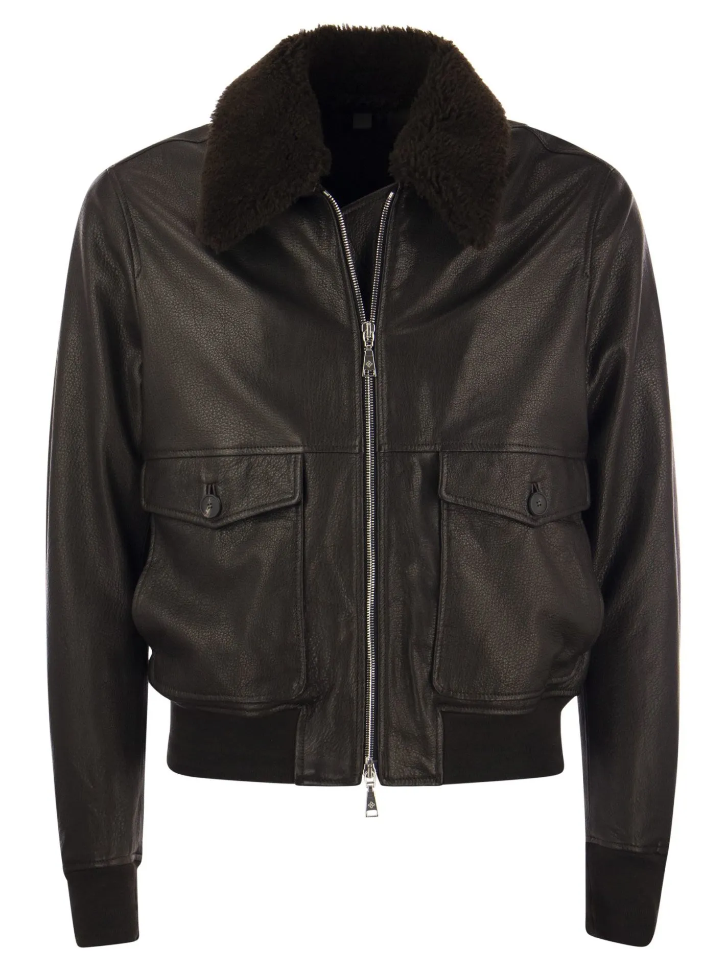 Bomber in pelle di agnello