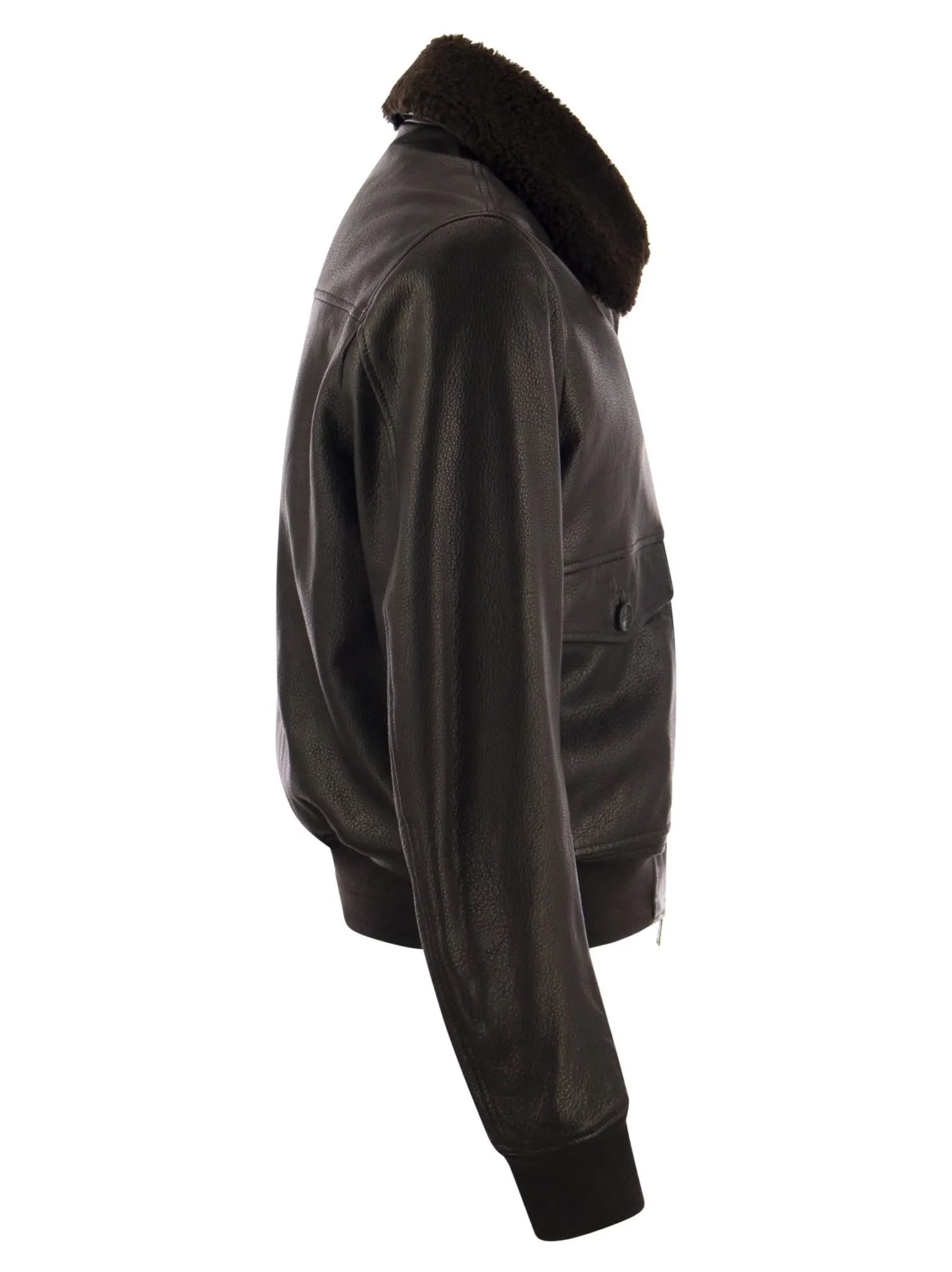 Bomber in pelle di agnello