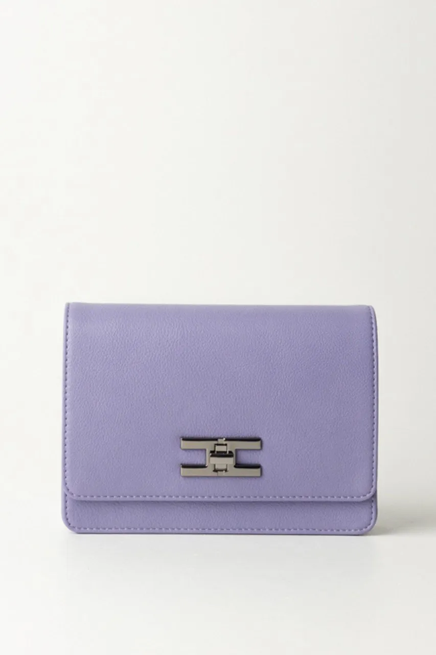 Borsa a tracolla con logo chiusura girello IRIS