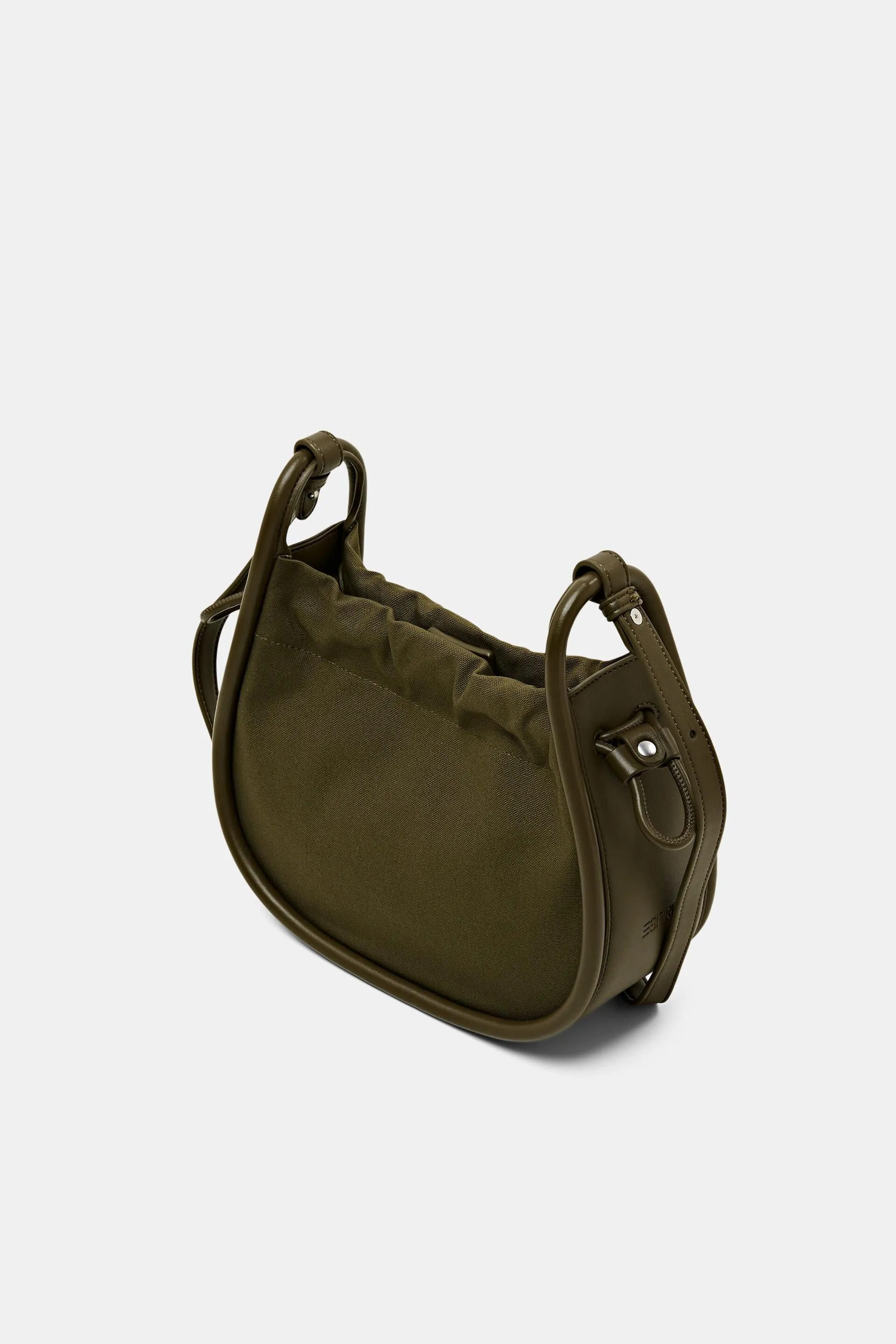 Borsa a tracolla con rifiniture in pelle vegana