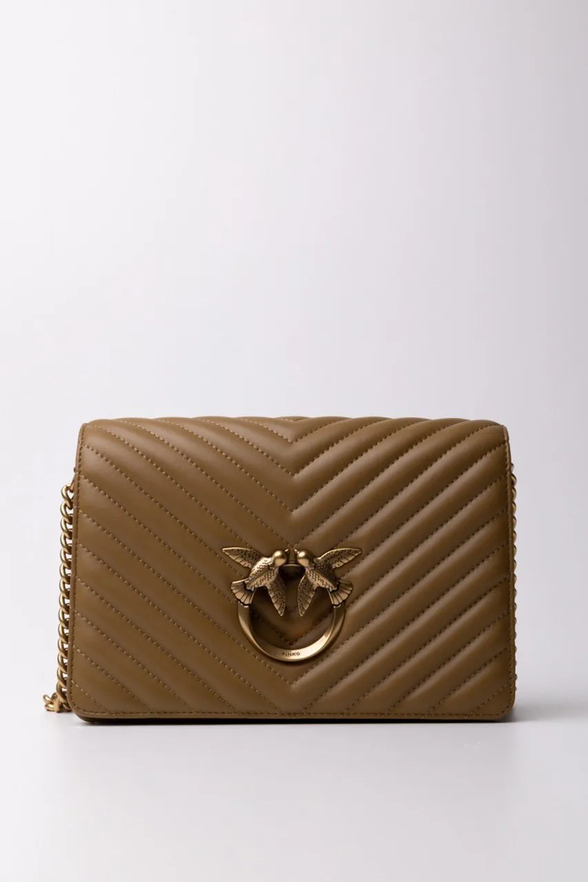 Borsa a tracolla Love Click BEIGE-ANTIQUE GOLD