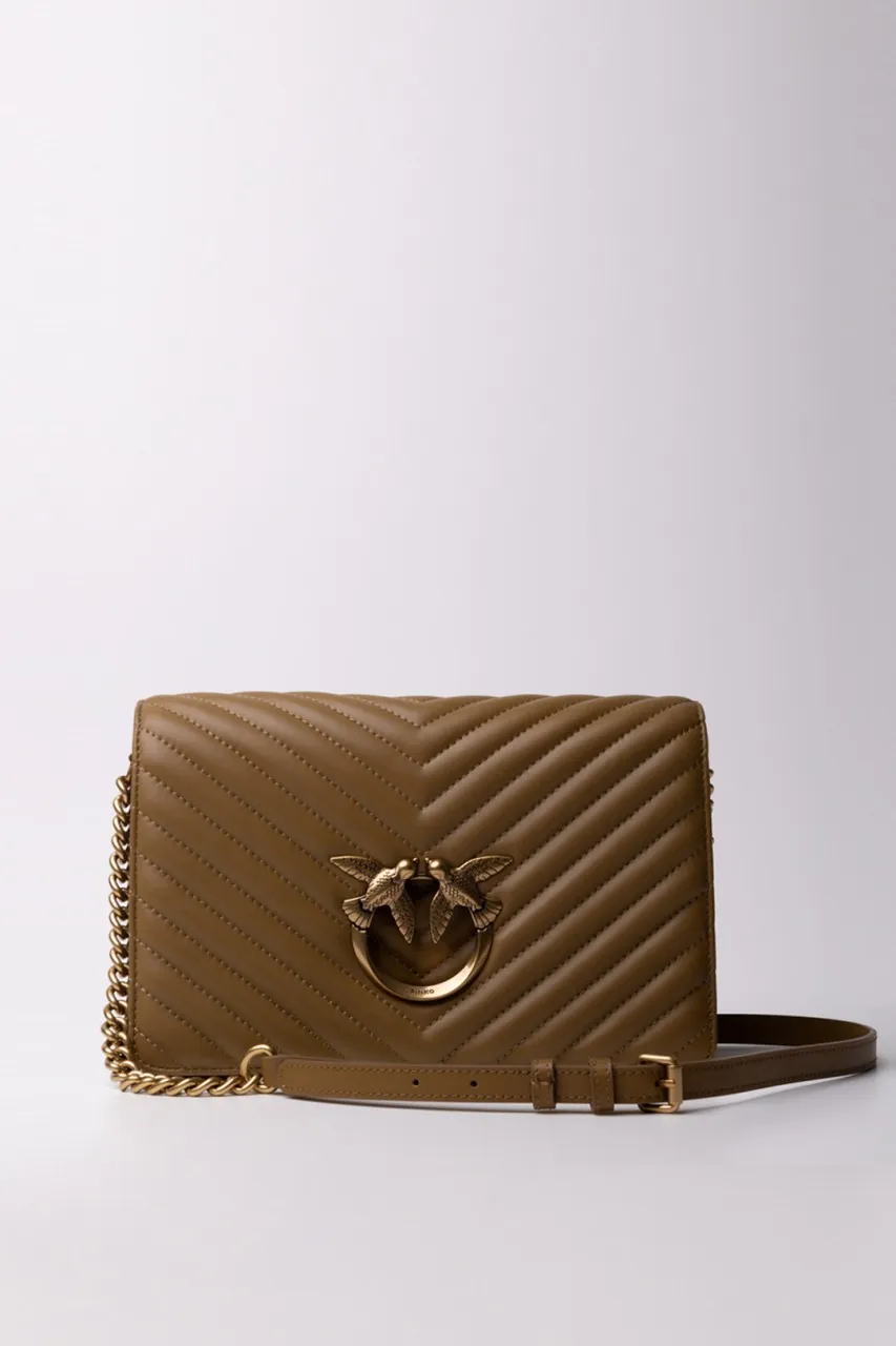 Borsa a tracolla Love Click BEIGE-ANTIQUE GOLD