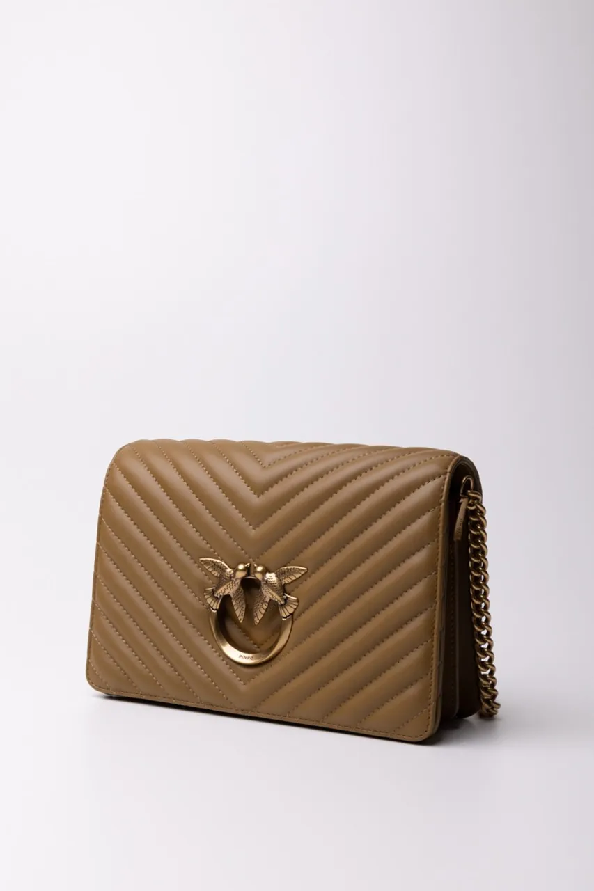 Borsa a tracolla Love Click BEIGE-ANTIQUE GOLD