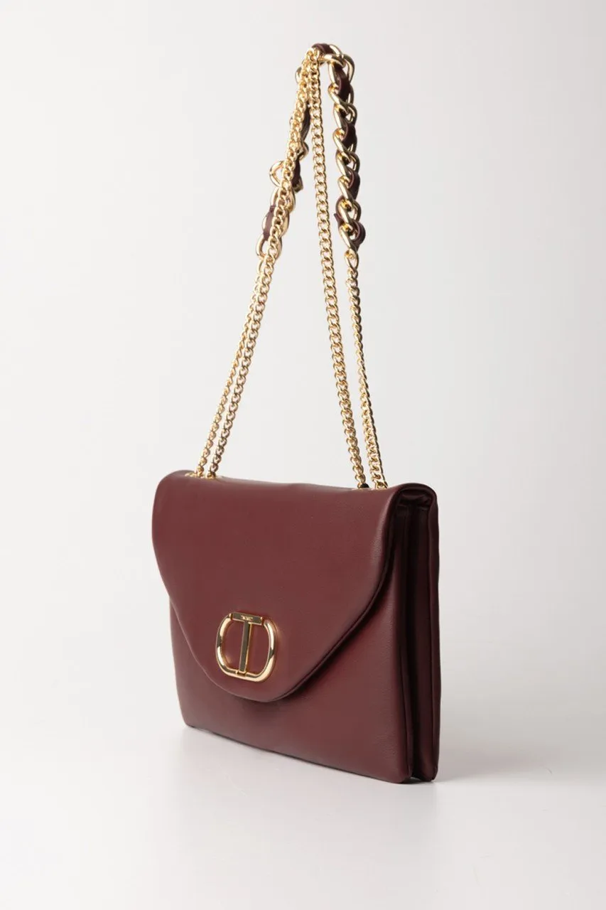Borsa a tracolla morbida con patta RASPBERRY RADIANCE
