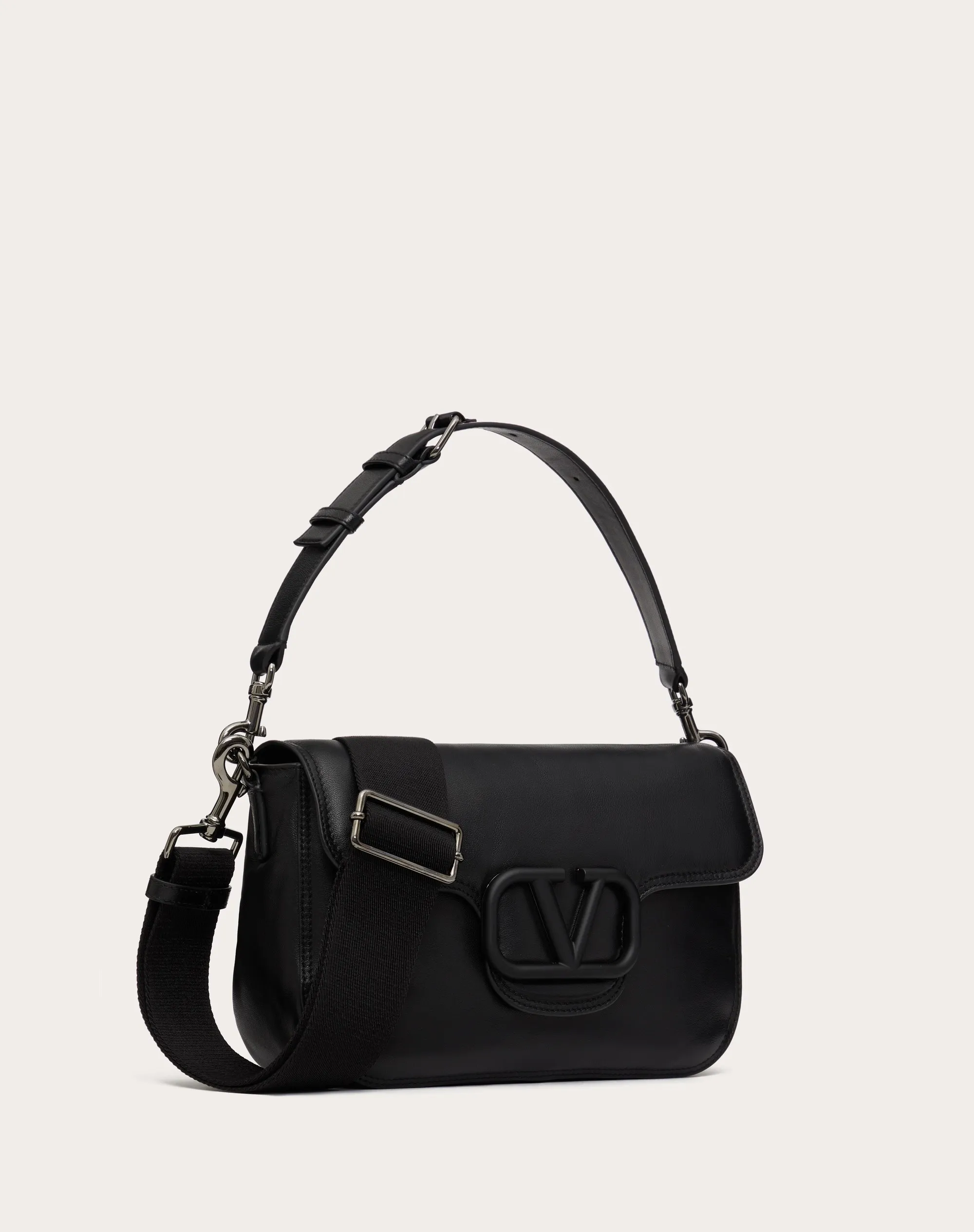 BORSA A TRACOLLA VALENTINO GARAVANI NOIR IN NAPPA