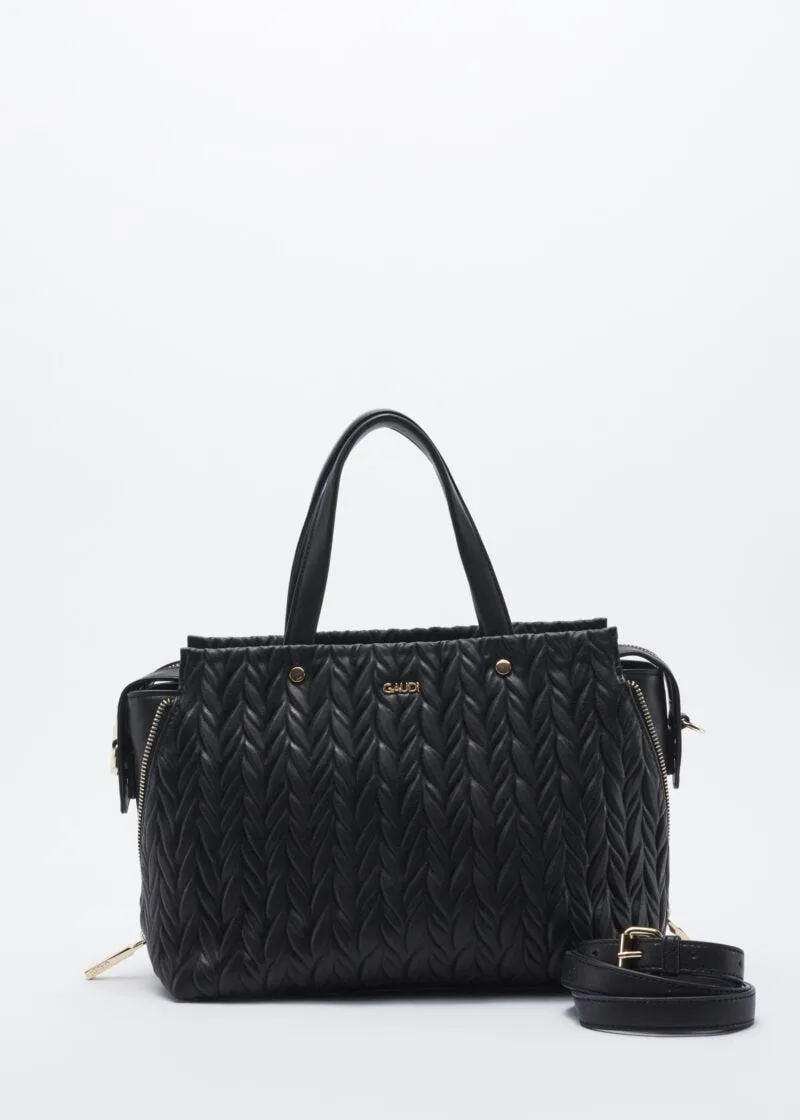 Borsa in ecopelle trapuntata
