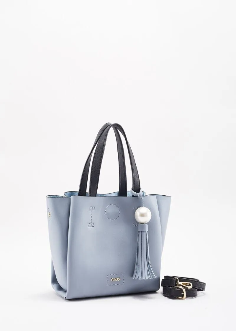 Borsa piccola a spalla con charm