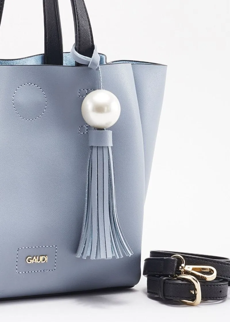 Borsa piccola a spalla con charm