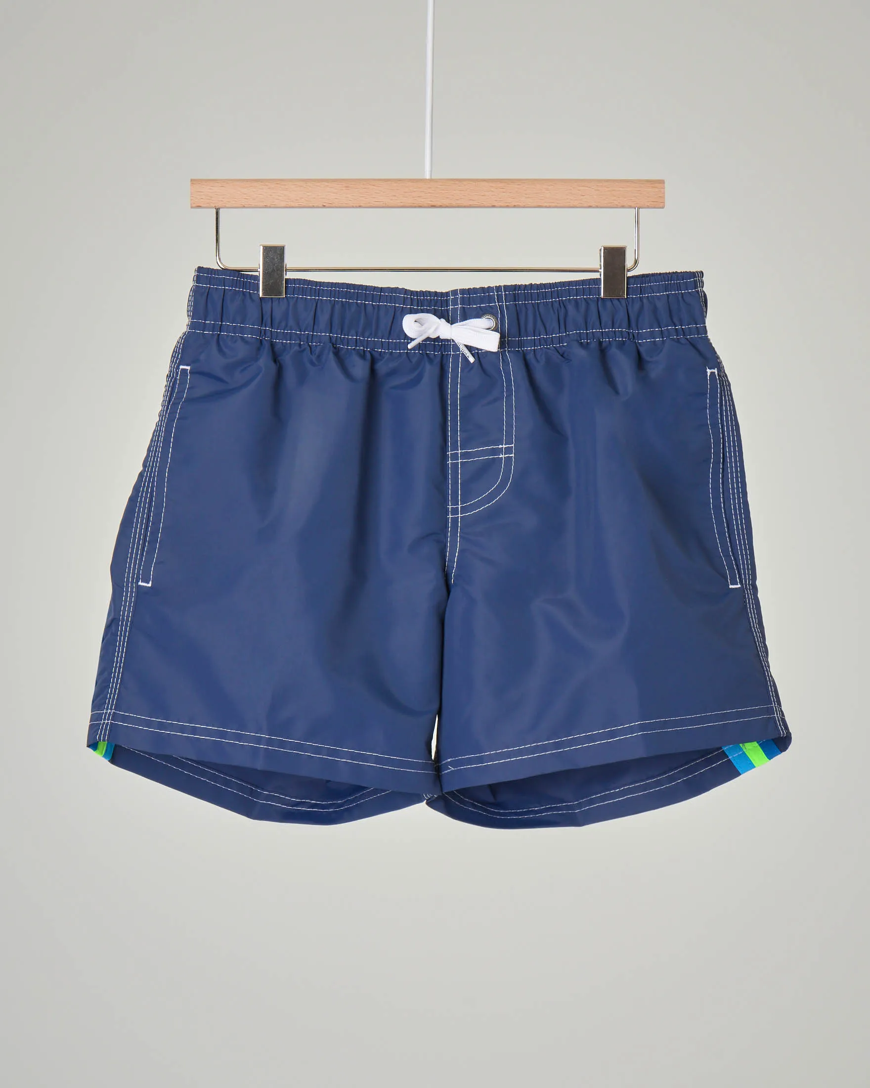Boxer mare blu con arcobaleno royal verde e azzurro 6-14 anni