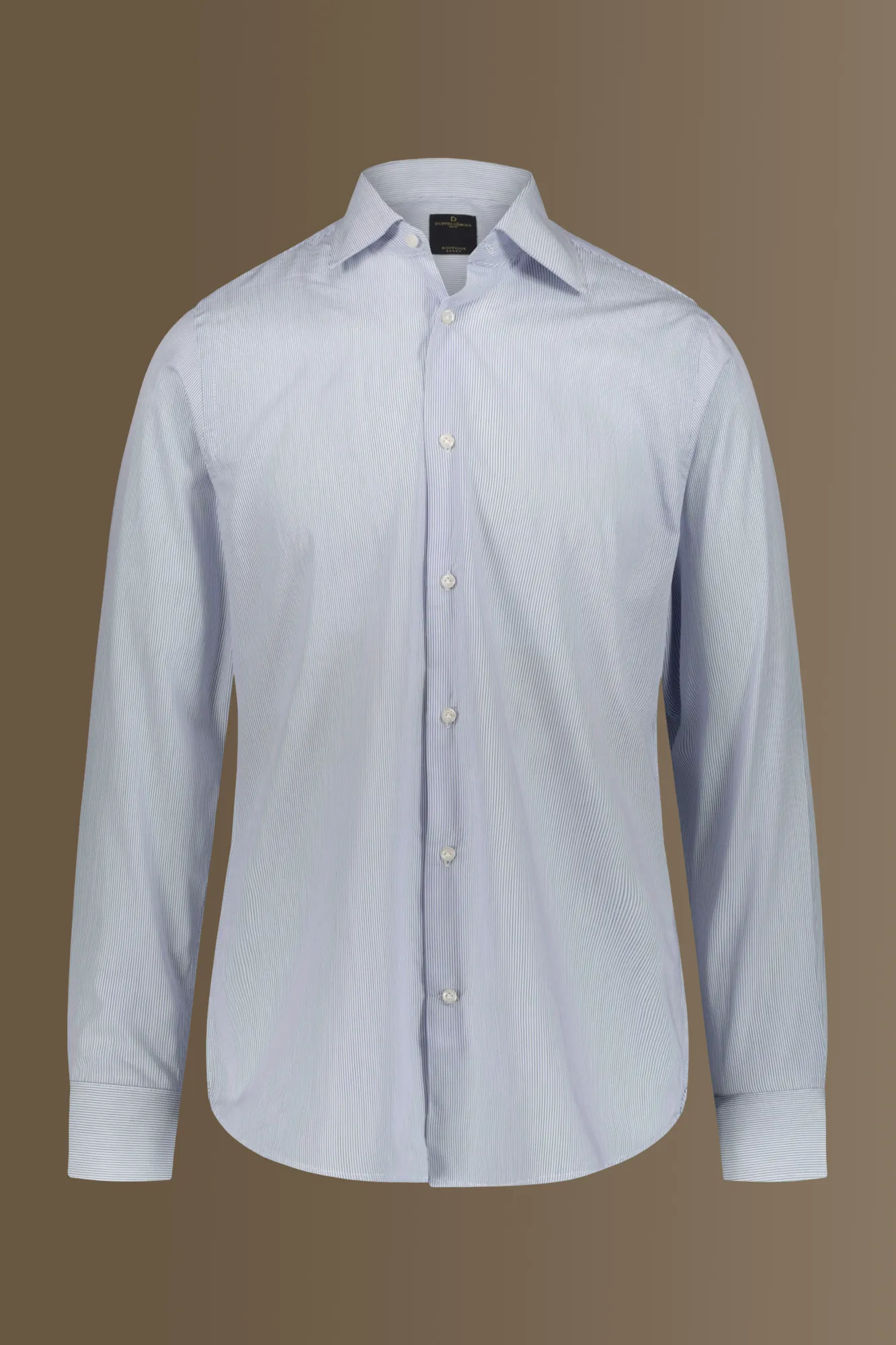 Camicia classica uomo collo francese tinto filo a righe