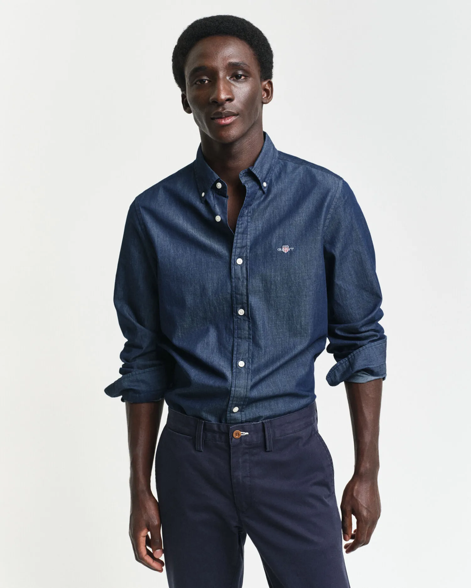 Camicia indaco slim fit    