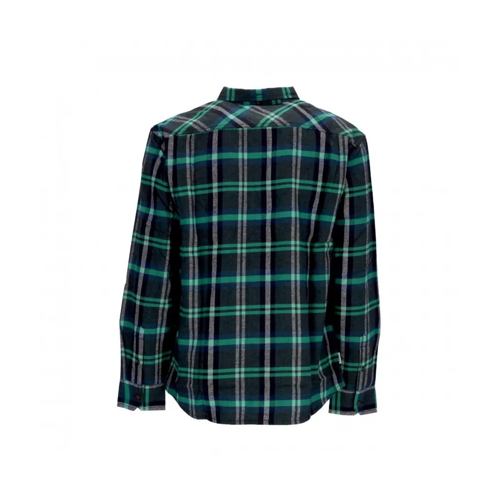 camicia manica lunga uomo lumber shirt NAVY BLACK
