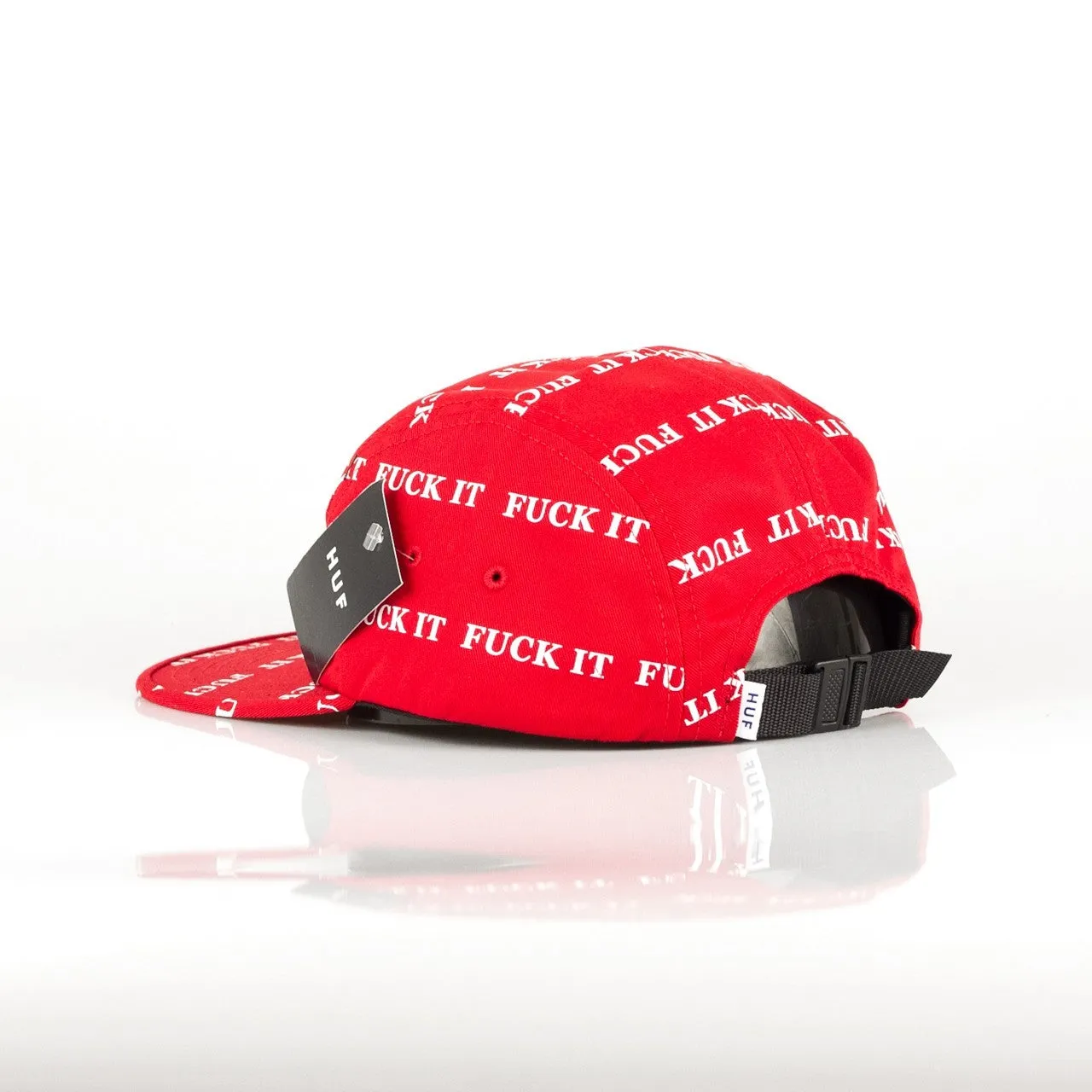 Cappellino Visiera Piatta Uomo Fuck It Volley Red/white
