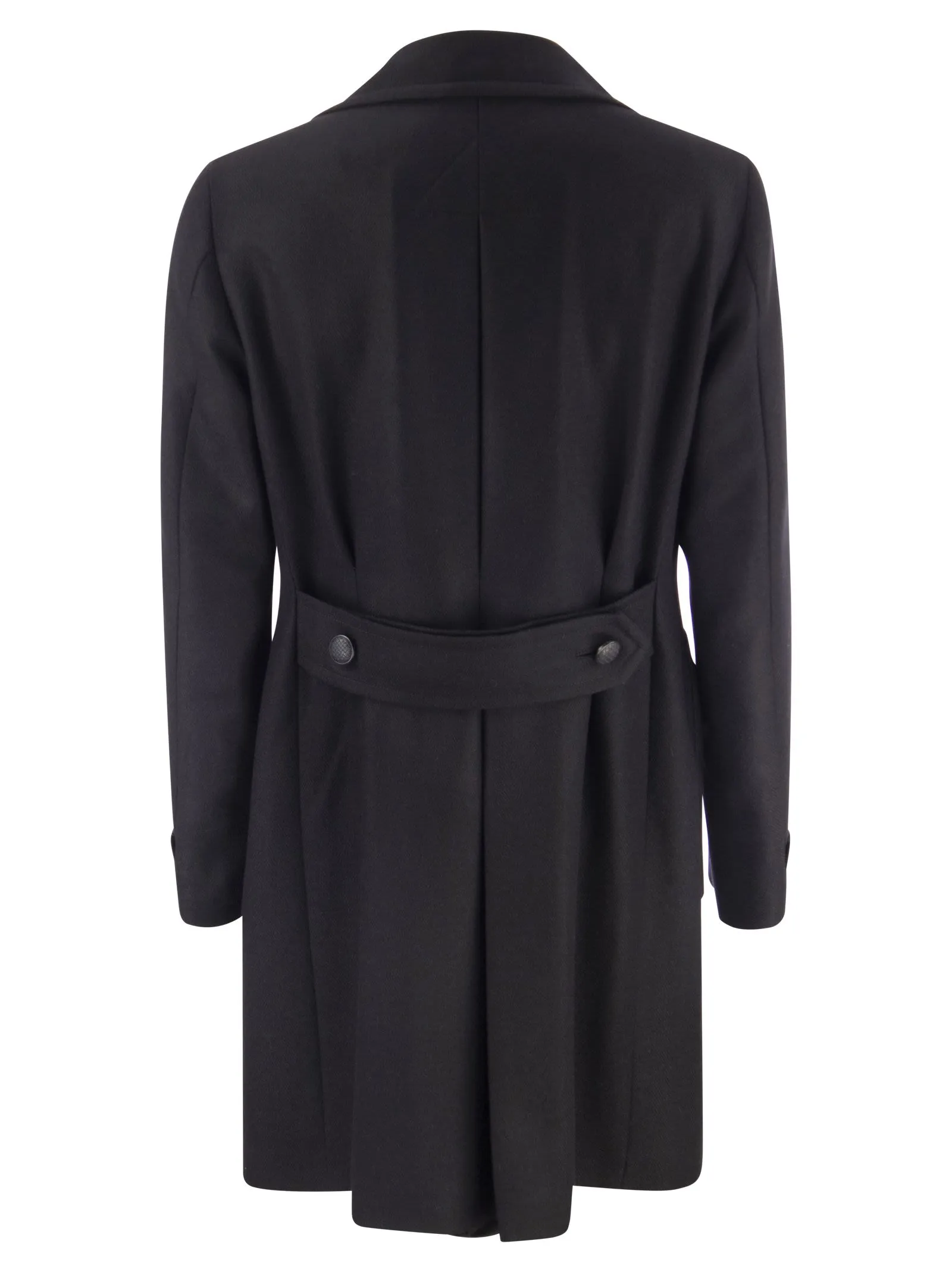 Cappotto doppiopetto in lana e cashmere