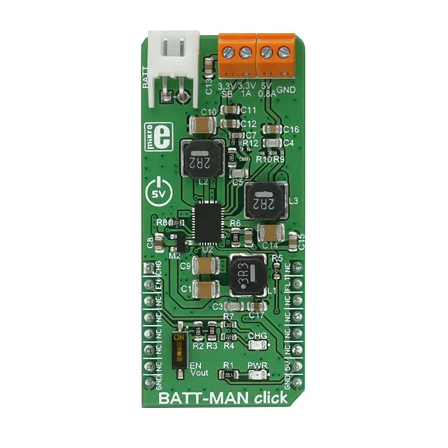Caricabatteria per Dispositivi portatili e applicazione BATT-MAN Click LTC3586