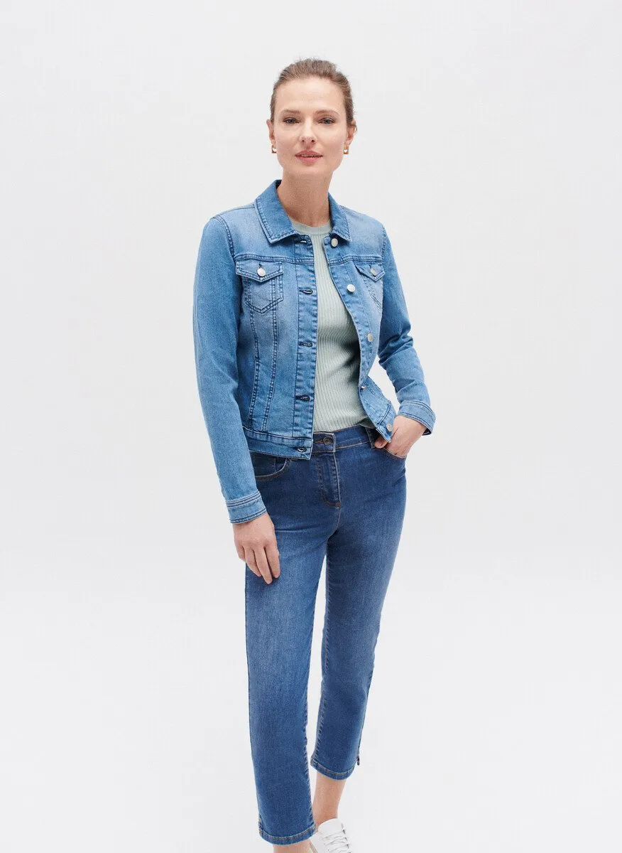  CAROLL   HOLIDAYB - Giacca in denim di misto cotone | Blu