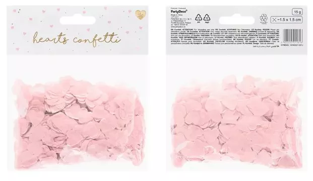 Coriandoli cuore rosa 15g