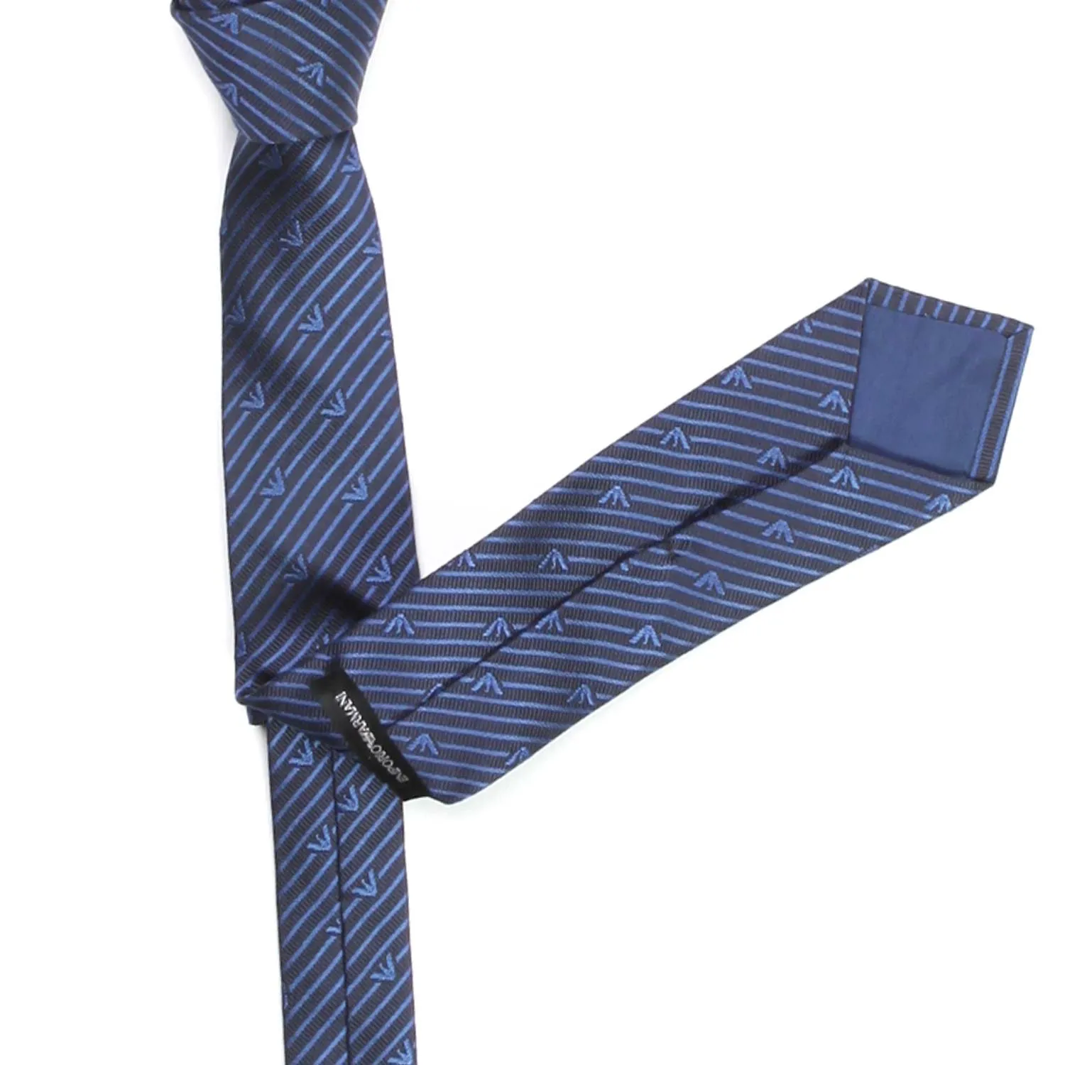 Cravatta Blu Seta Teen Bambino