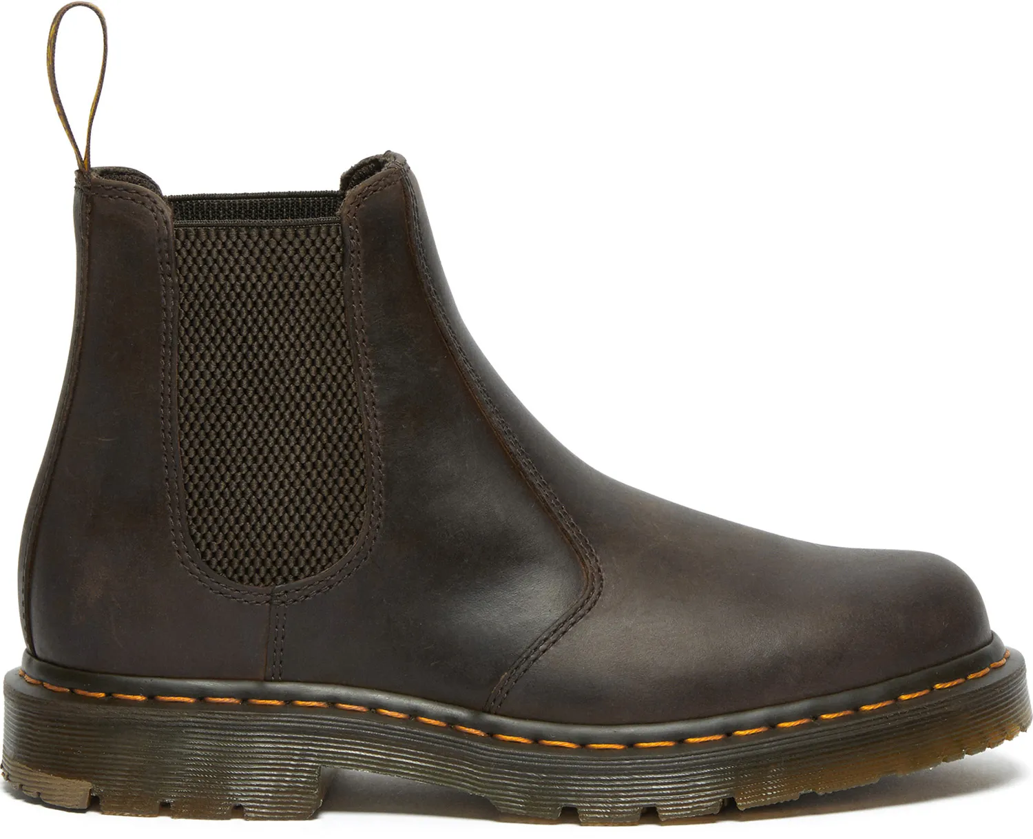 DR. MARTENS  Men's, Dark Brown, Soft Toe, Slip-Resistant, Chelsea Style, Work Boot