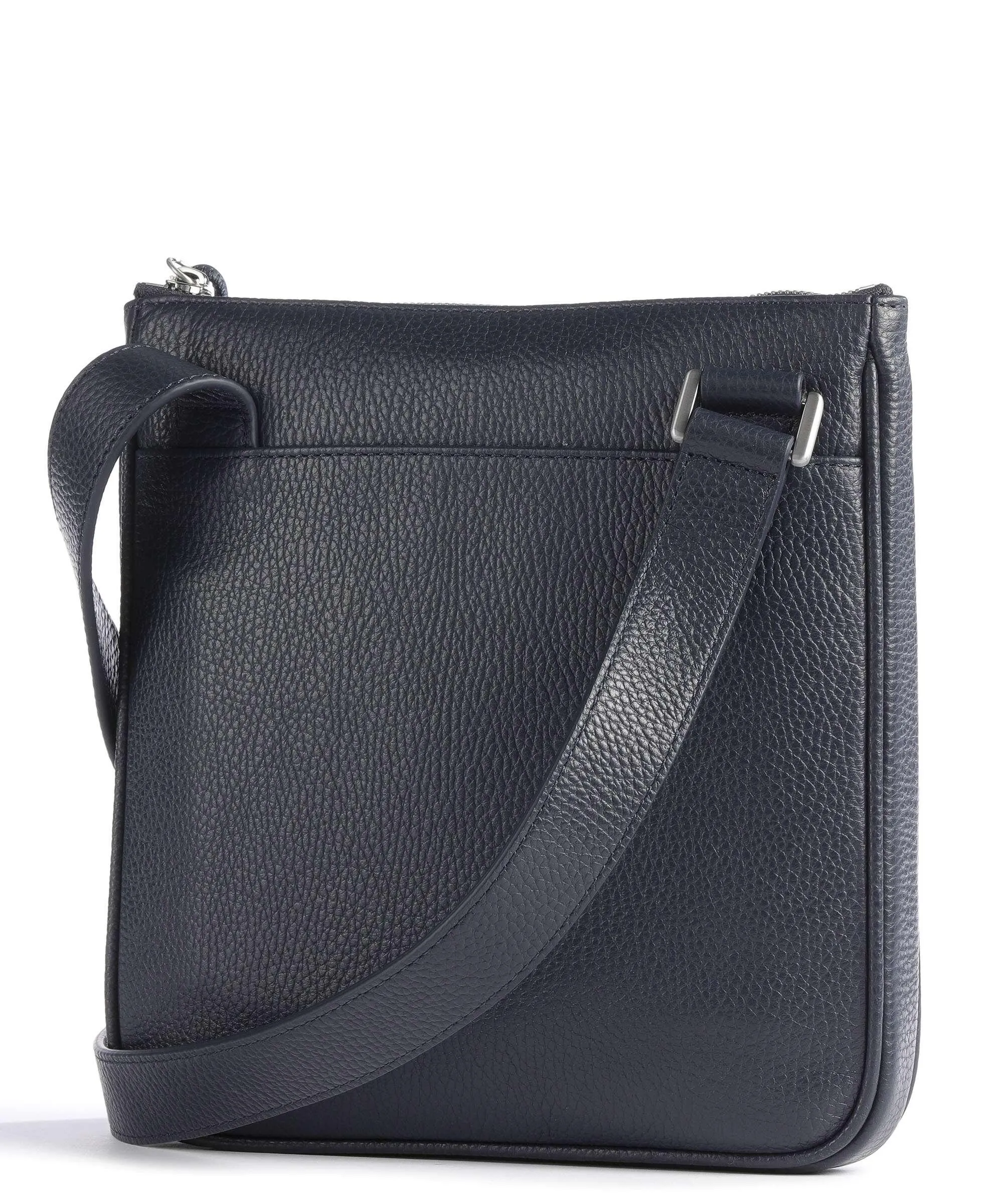  Emporio Armani Borsa a tracolla pelle di vacchetta grana blu scuro  