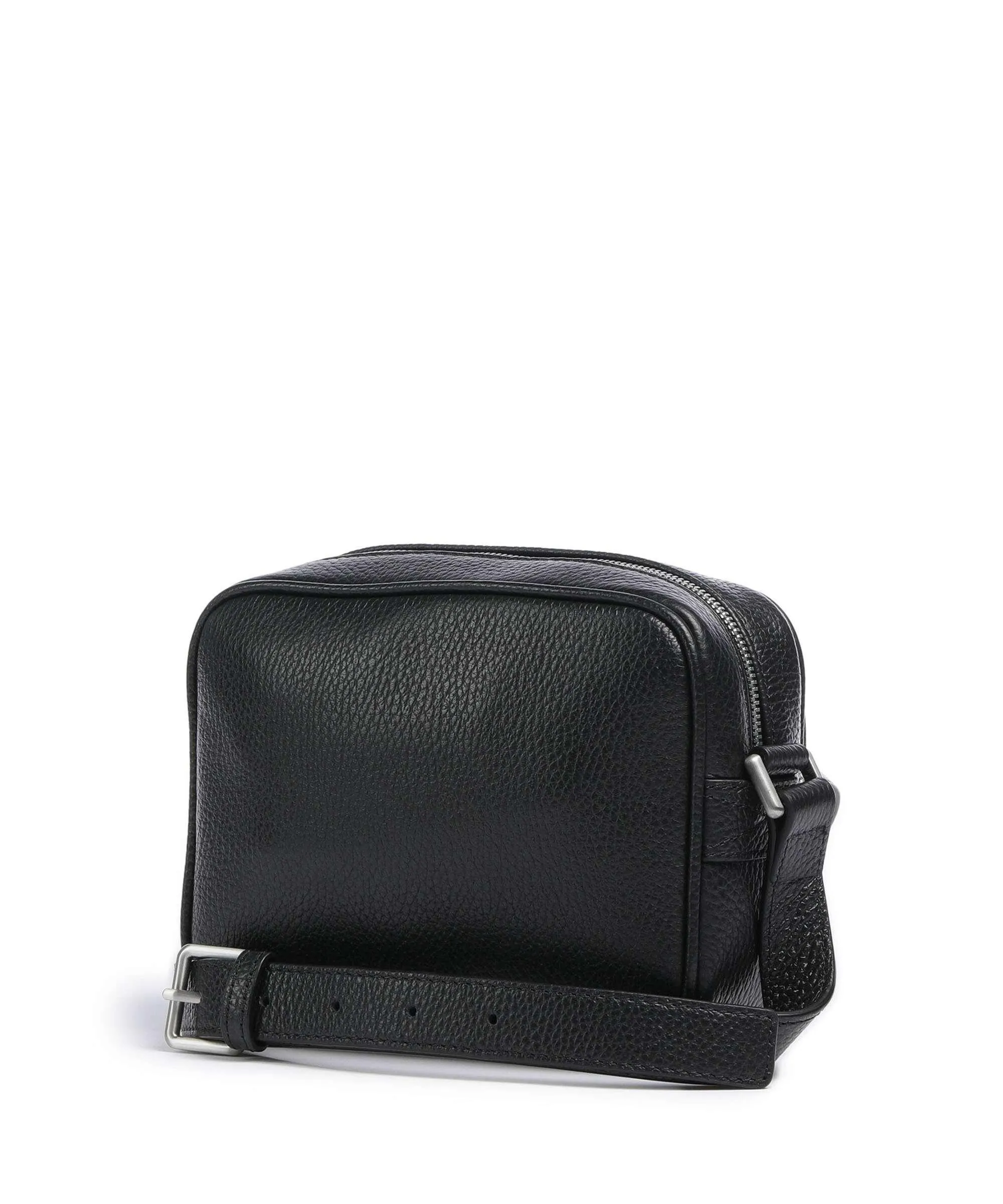  Emporio Armani Business Regenerated Borsa a tracolla pelle di vacchetta grana nero  