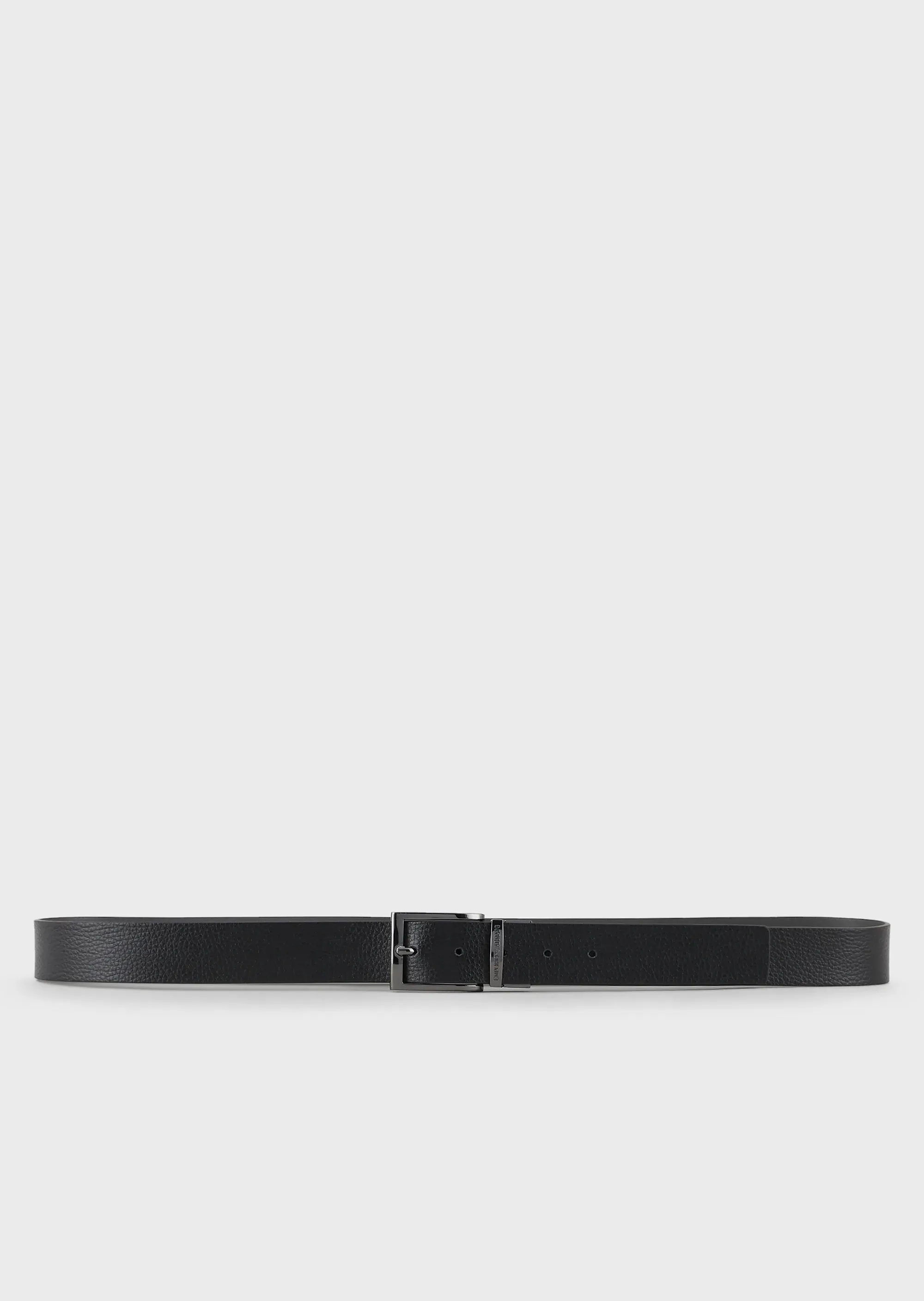 Emporio Armani Reversible Leather Belt / Grey