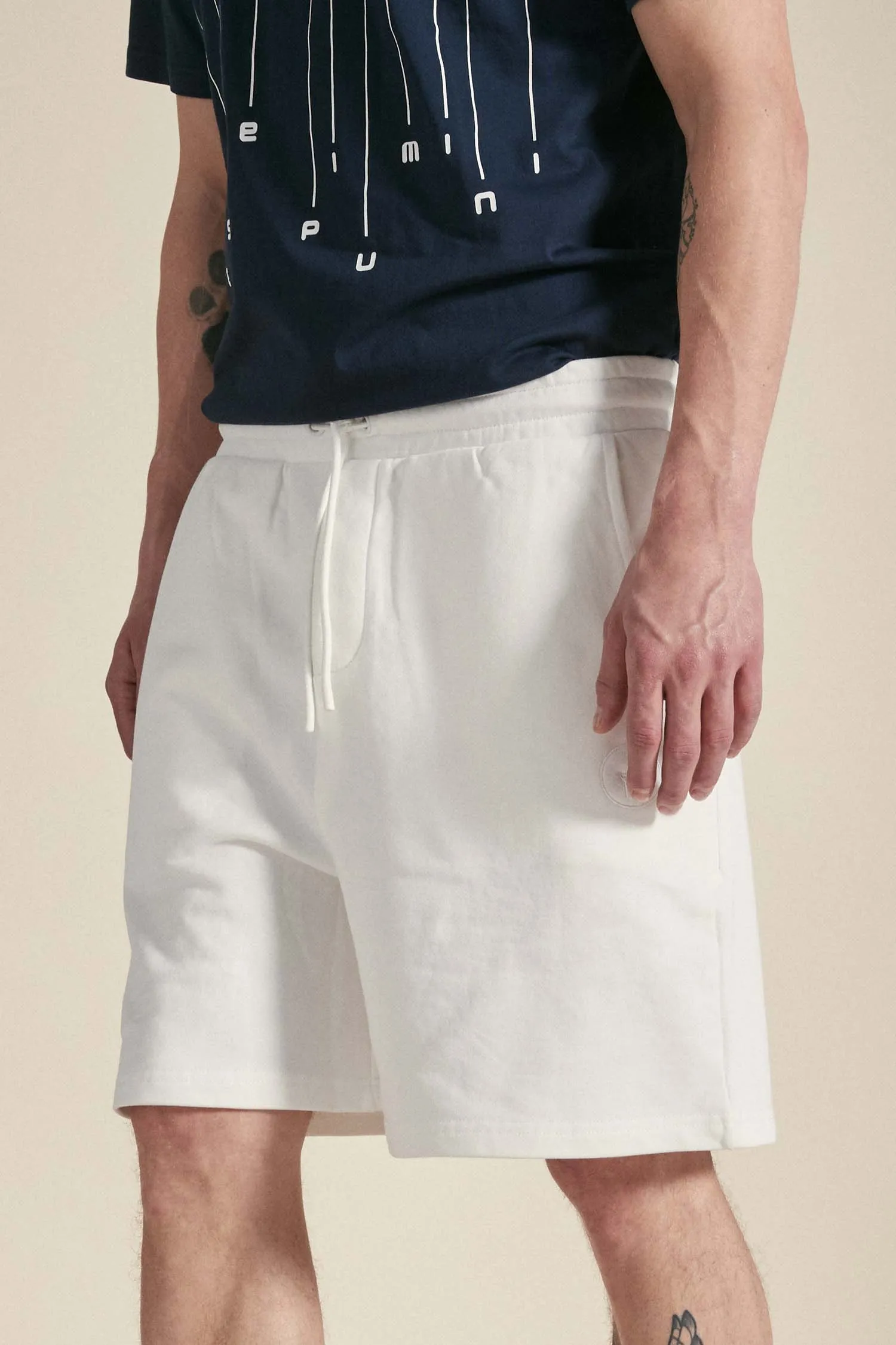 FALTER 2.0 – Pantaloncino bianco in cotone