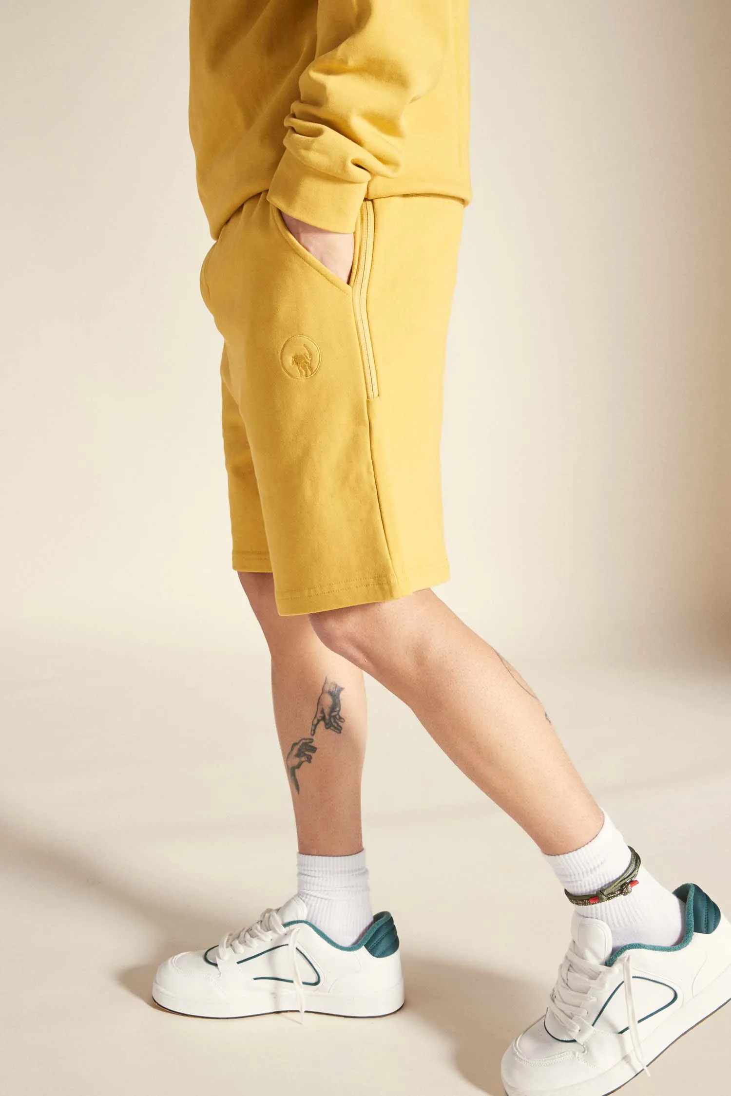 FALTER 2.0 – Pantaloncino giallo in cotone
